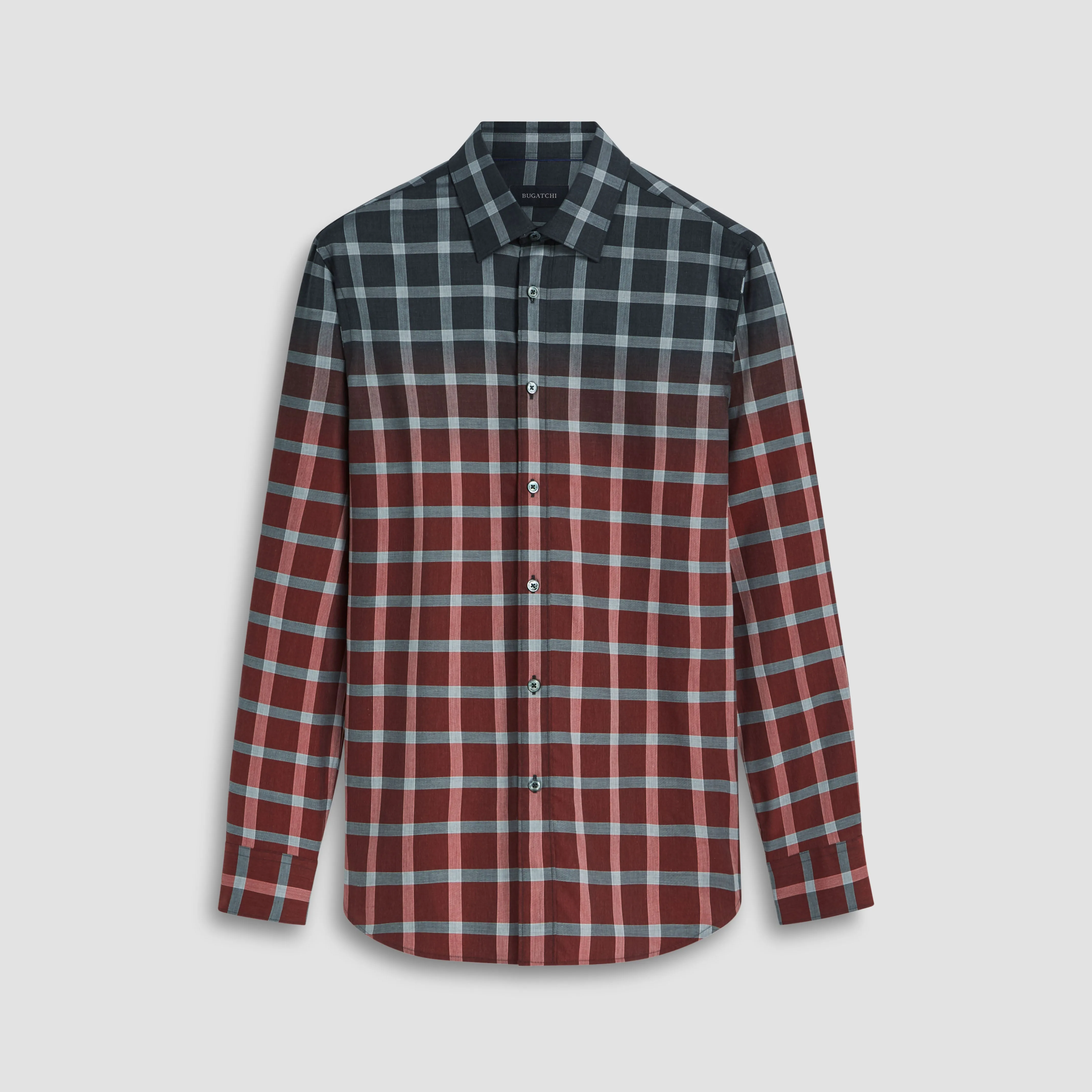 Julian Gradient Windowpane Check Shirt sold by Bugatchi
