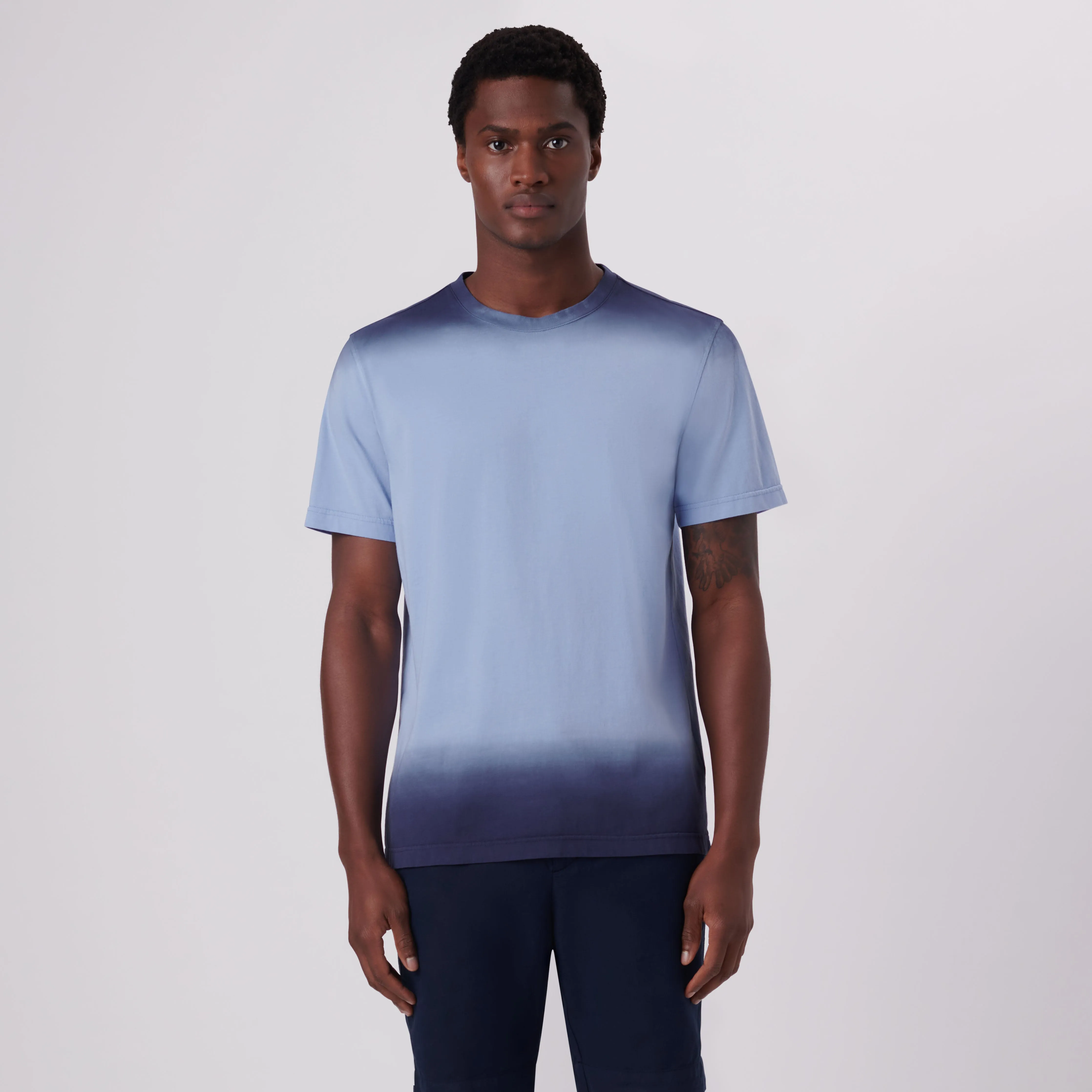 Gradient Print Crew Neck T-Shirt sold by Bugatchi product image thumbnail 2