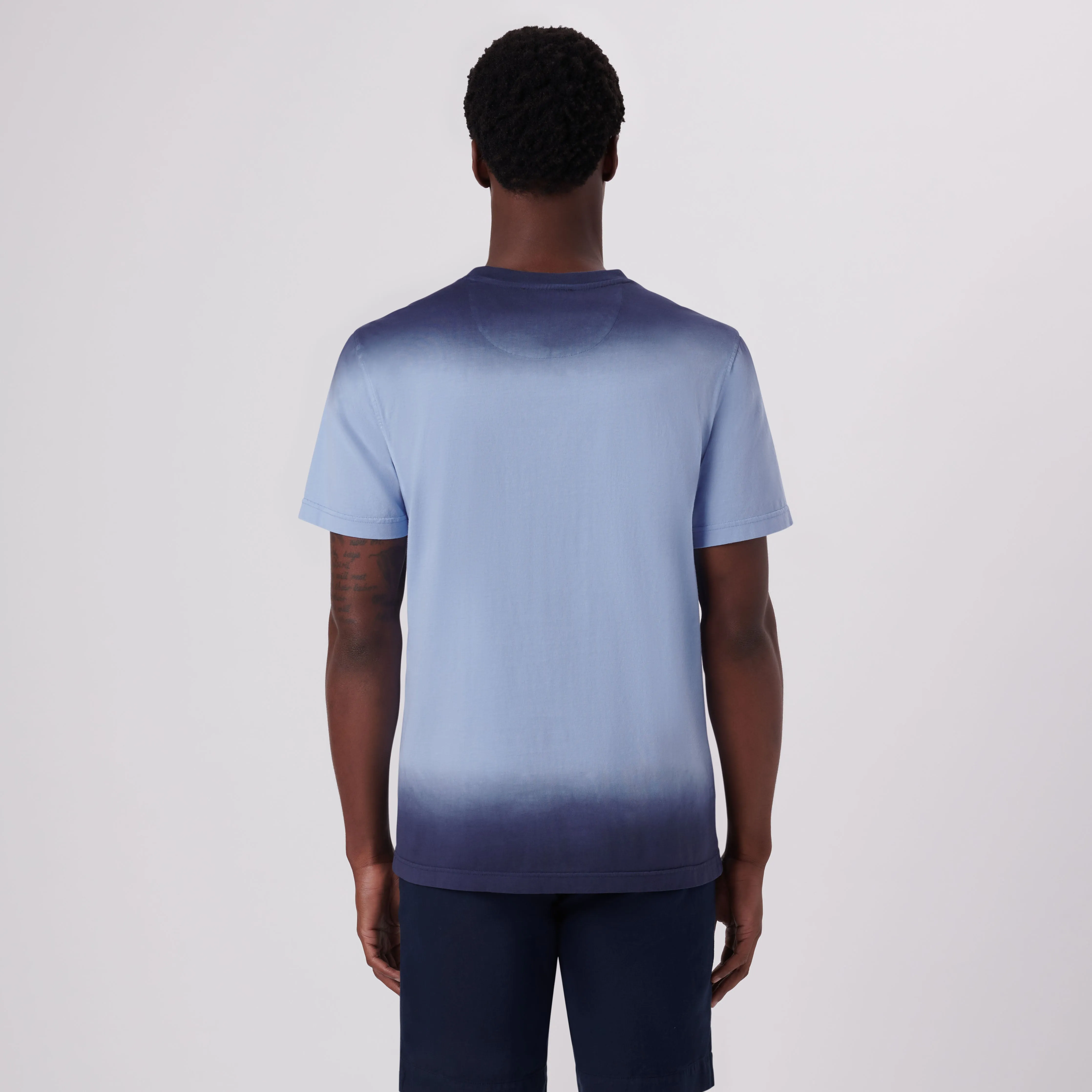 Gradient Print Crew Neck T-Shirt sold by Bugatchi product image thumbnail 4