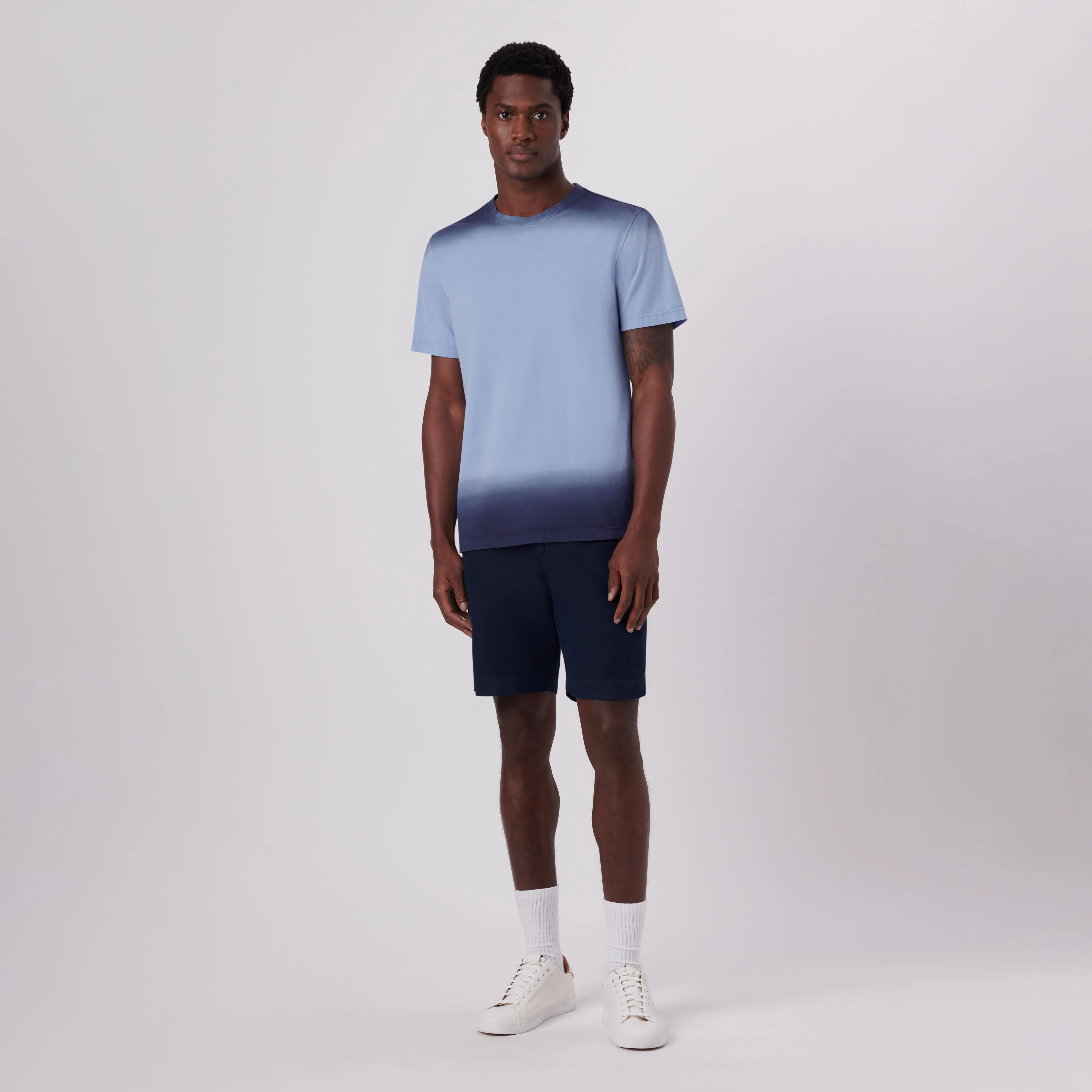 Gradient Print Crew Neck T-Shirt sold by Bugatchi product image thumbnail 5