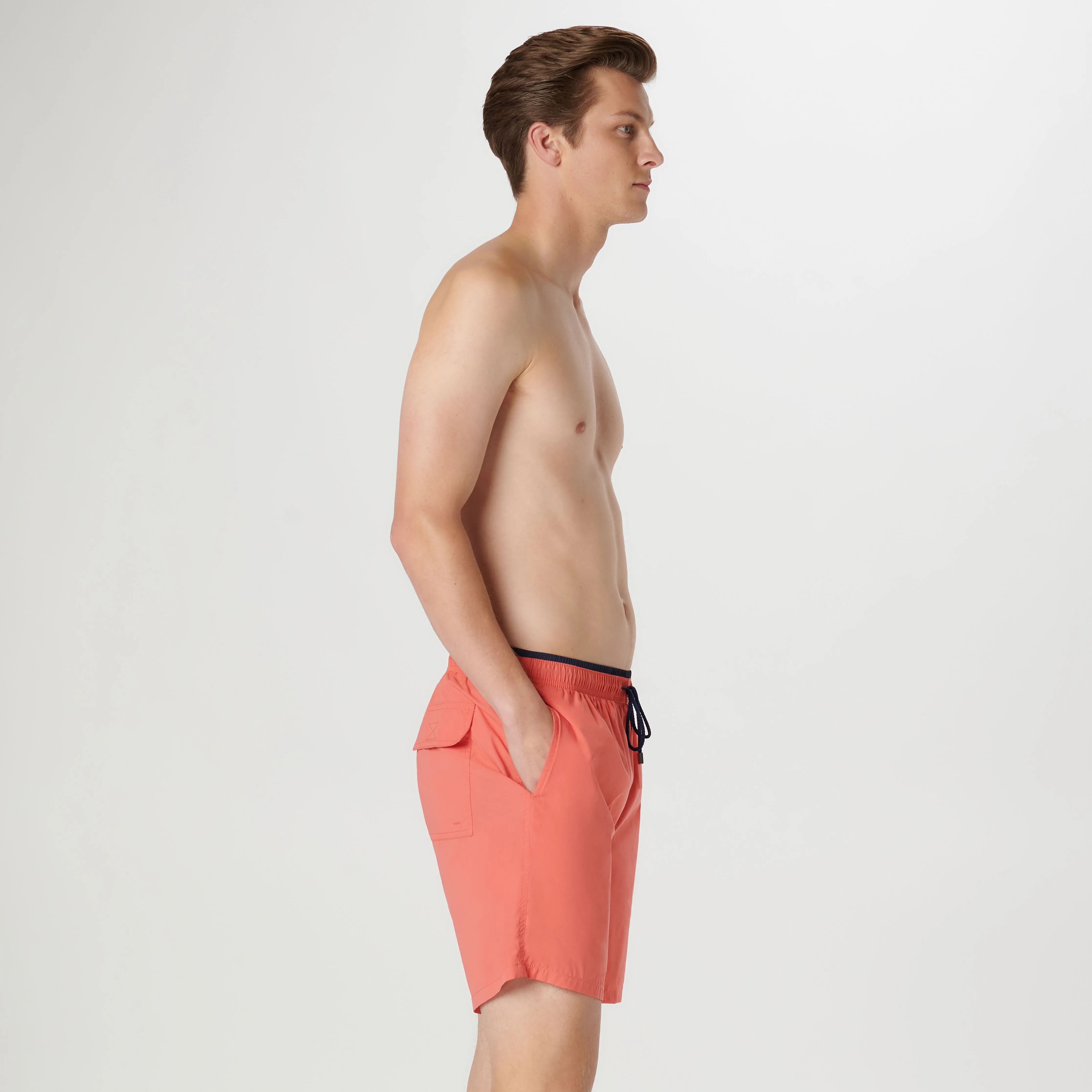 Quinn Solid Swim Trunks sold by Bugatchi product image thumbnail 3