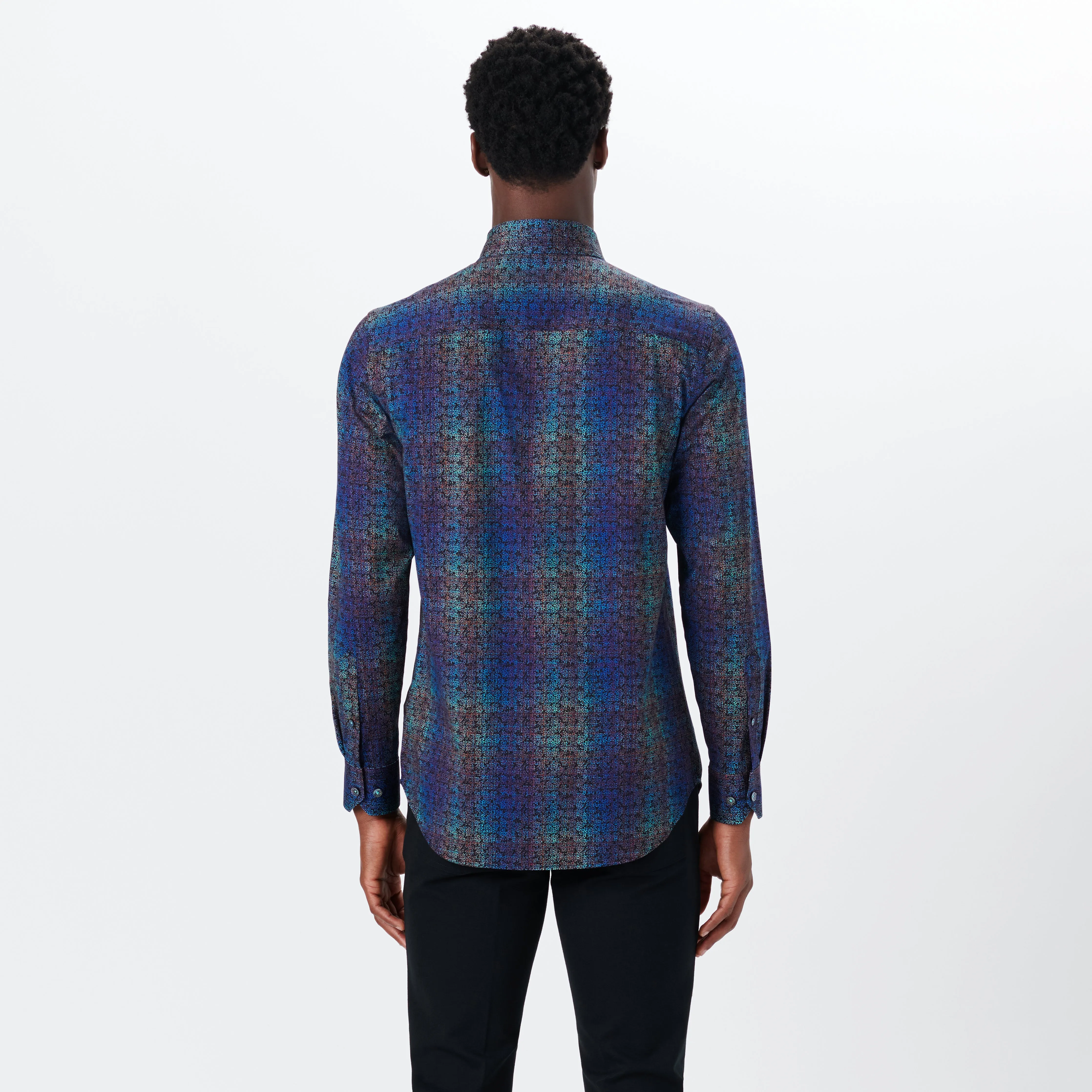 JAMES Check Print OoohCotton Shirt sold by Bugatchi product image thumbnail 4