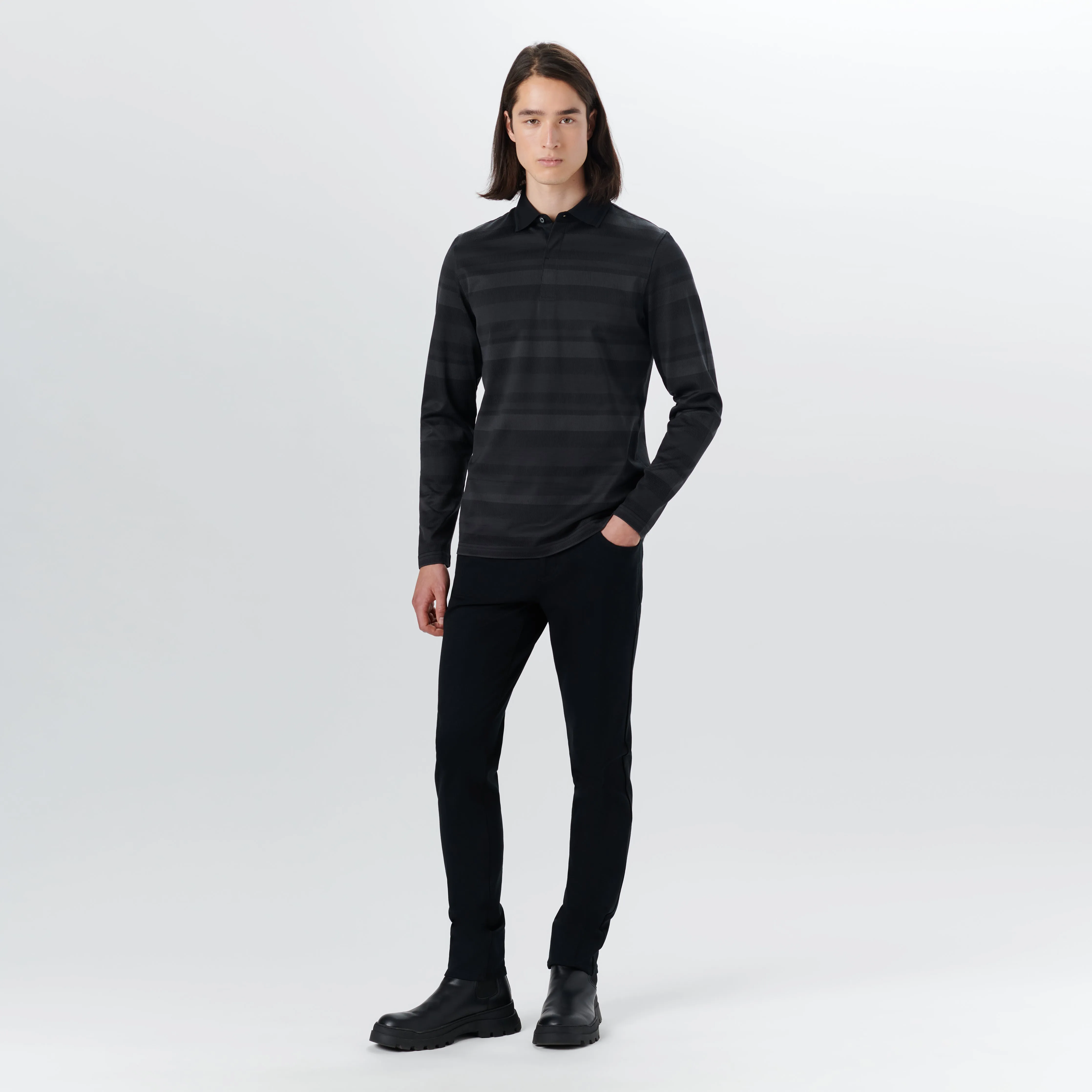 Long Sleeve Polo sold by Bugatchi product image thumbnail 5