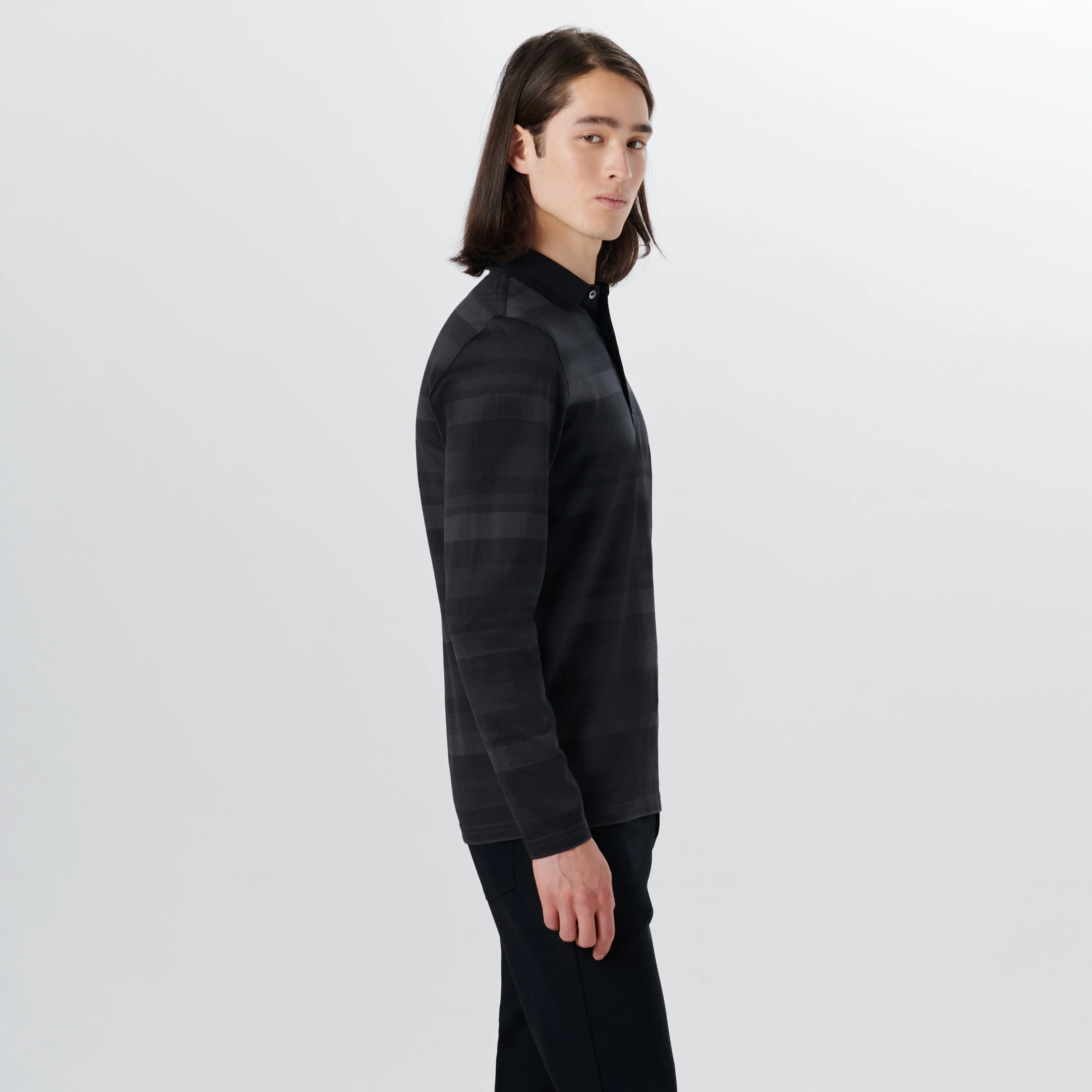 Long Sleeve Polo sold by Bugatchi product image thumbnail 3