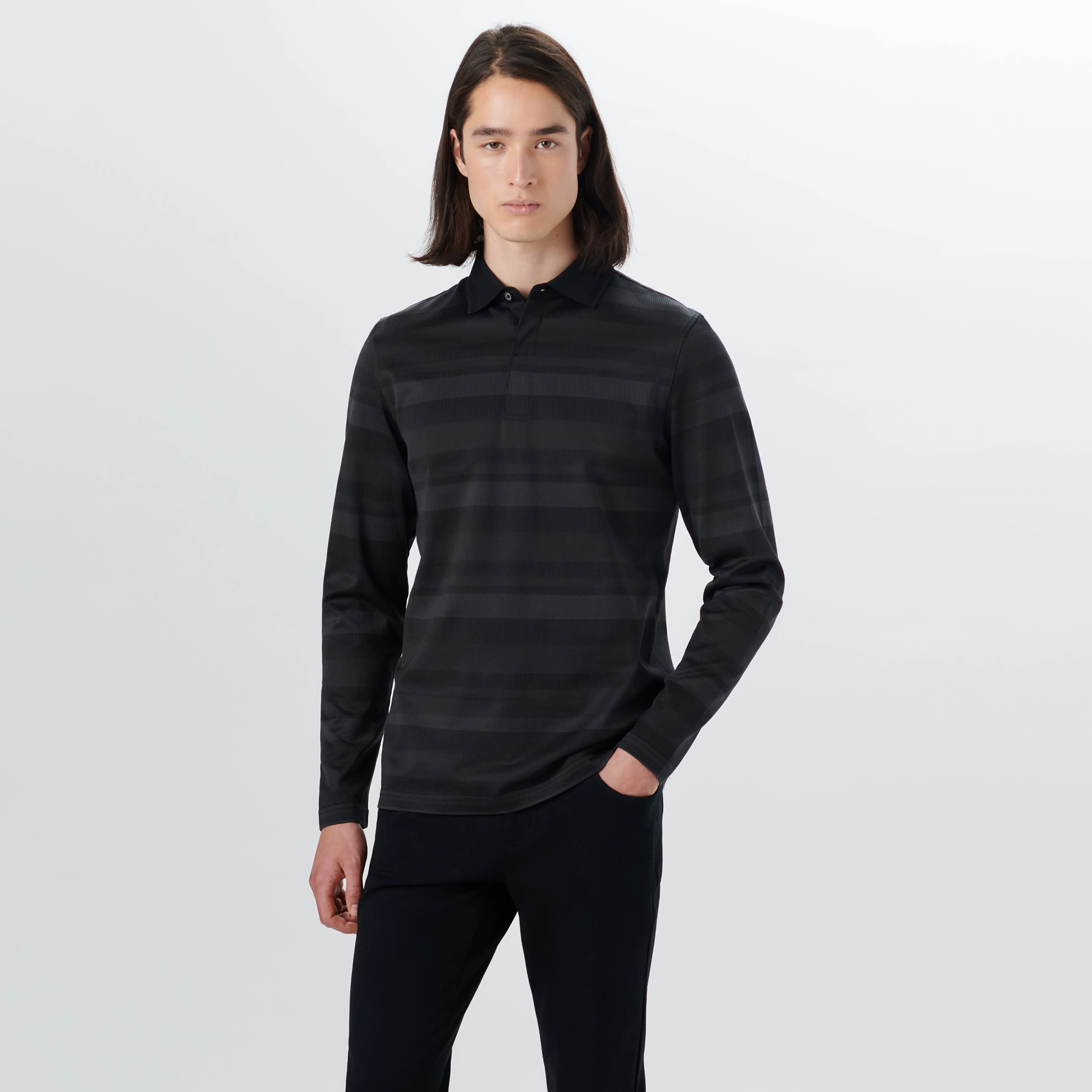 Long Sleeve Polo sold by Bugatchi product image thumbnail 2