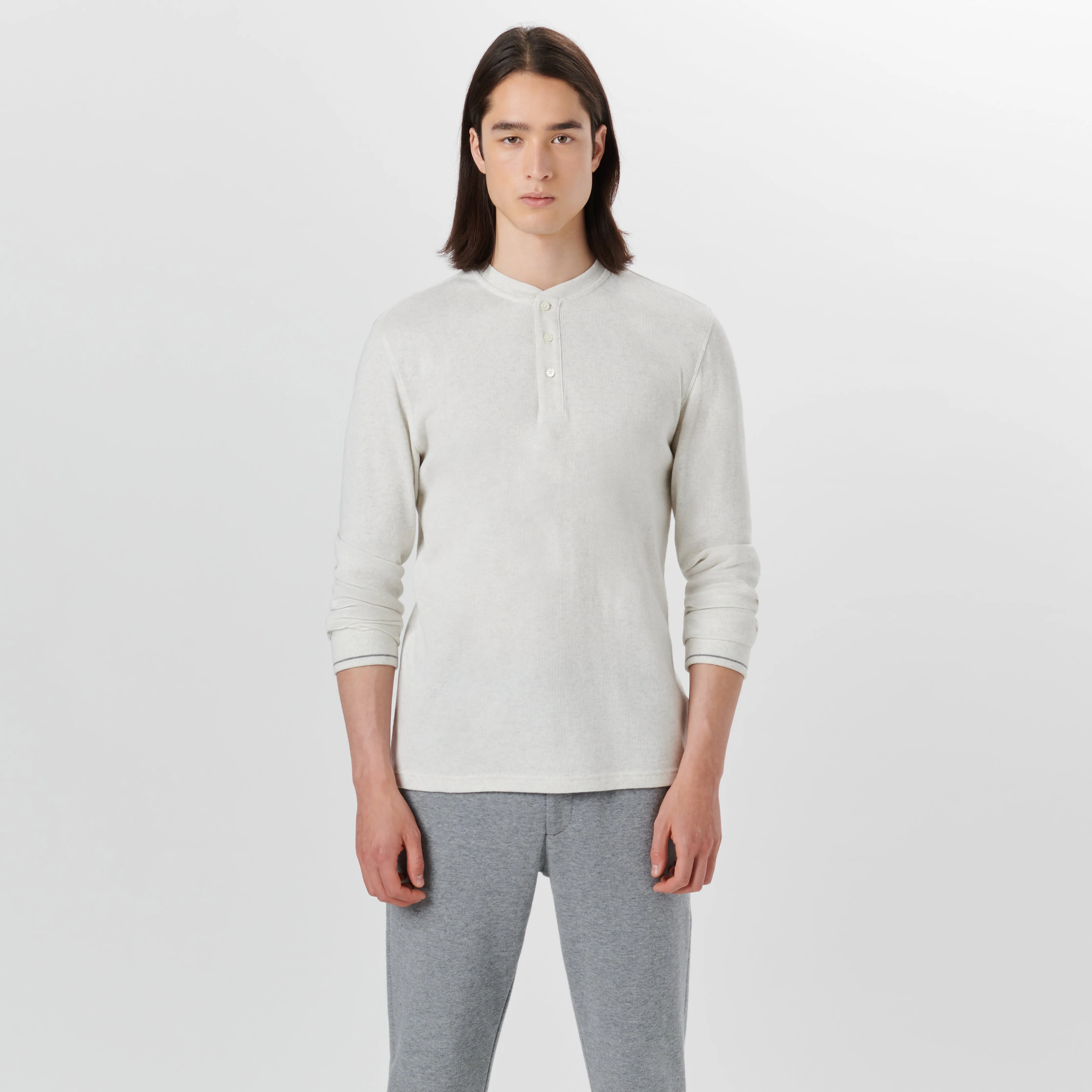 Henley Sweatshirt sold by Bugatchi product image thumbnail 2