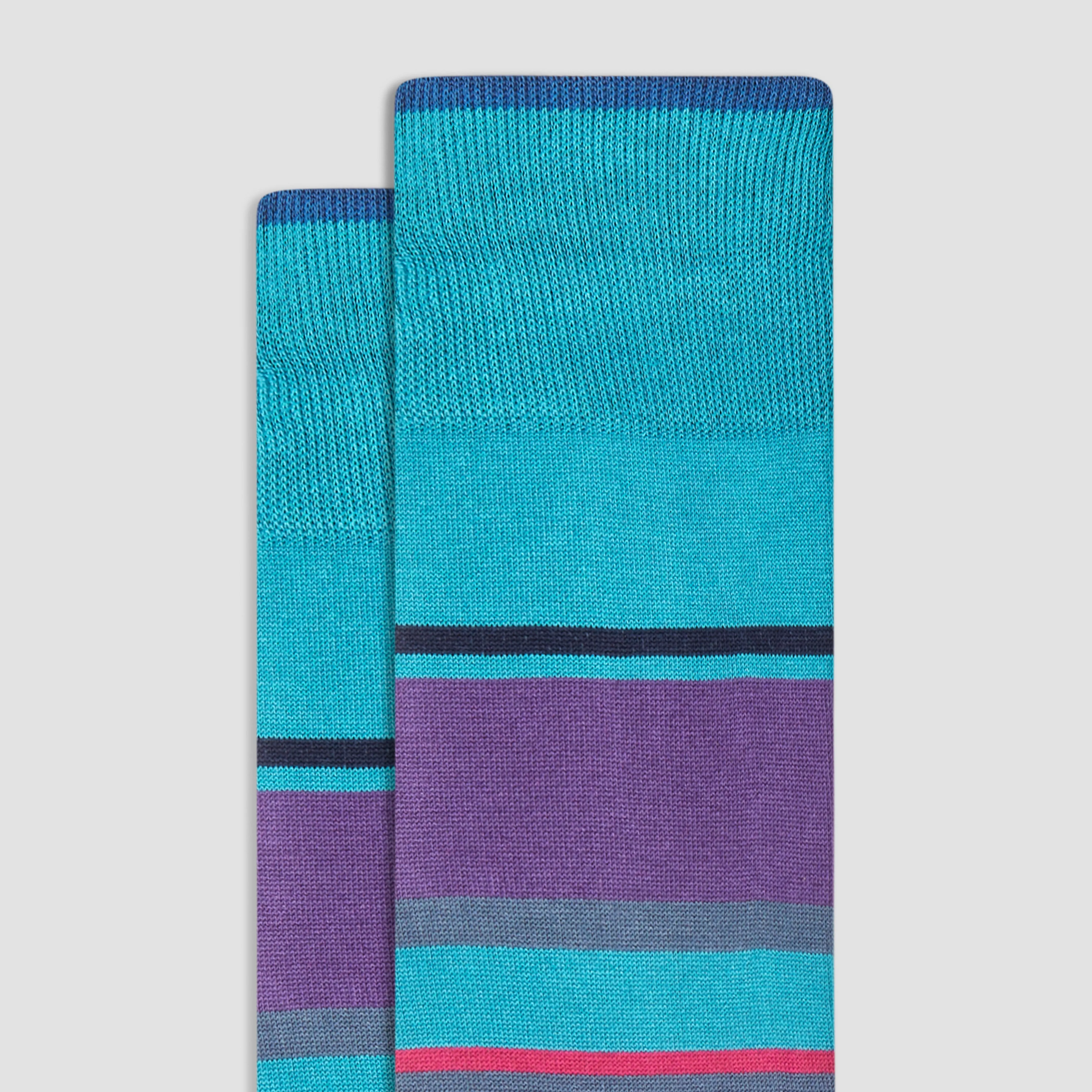 Striped Mid-Calf Socks sold by Bugatchi product image thumbnail 2