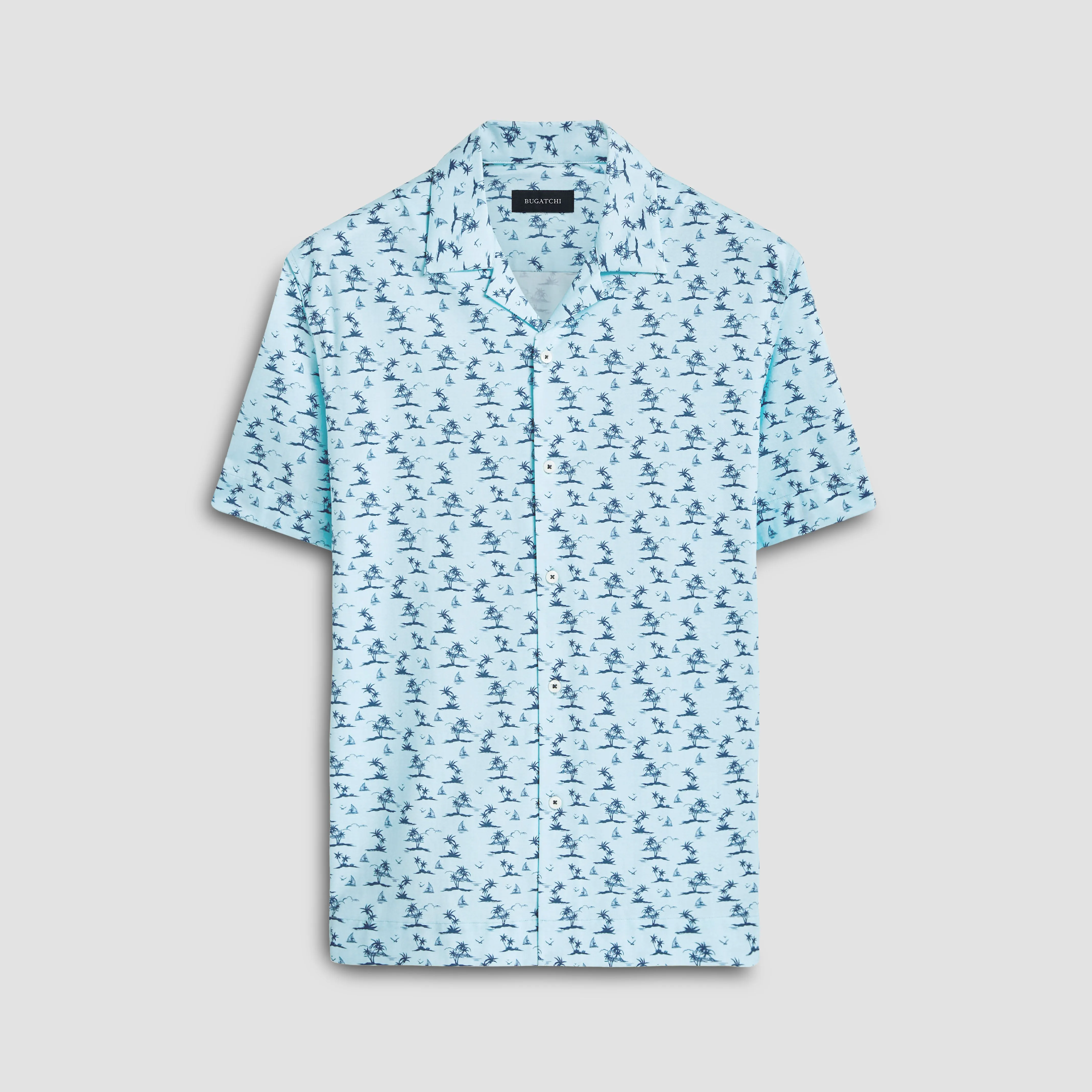 Cole Tropical OoohCotton Camp Shirt sold by Bugatchi