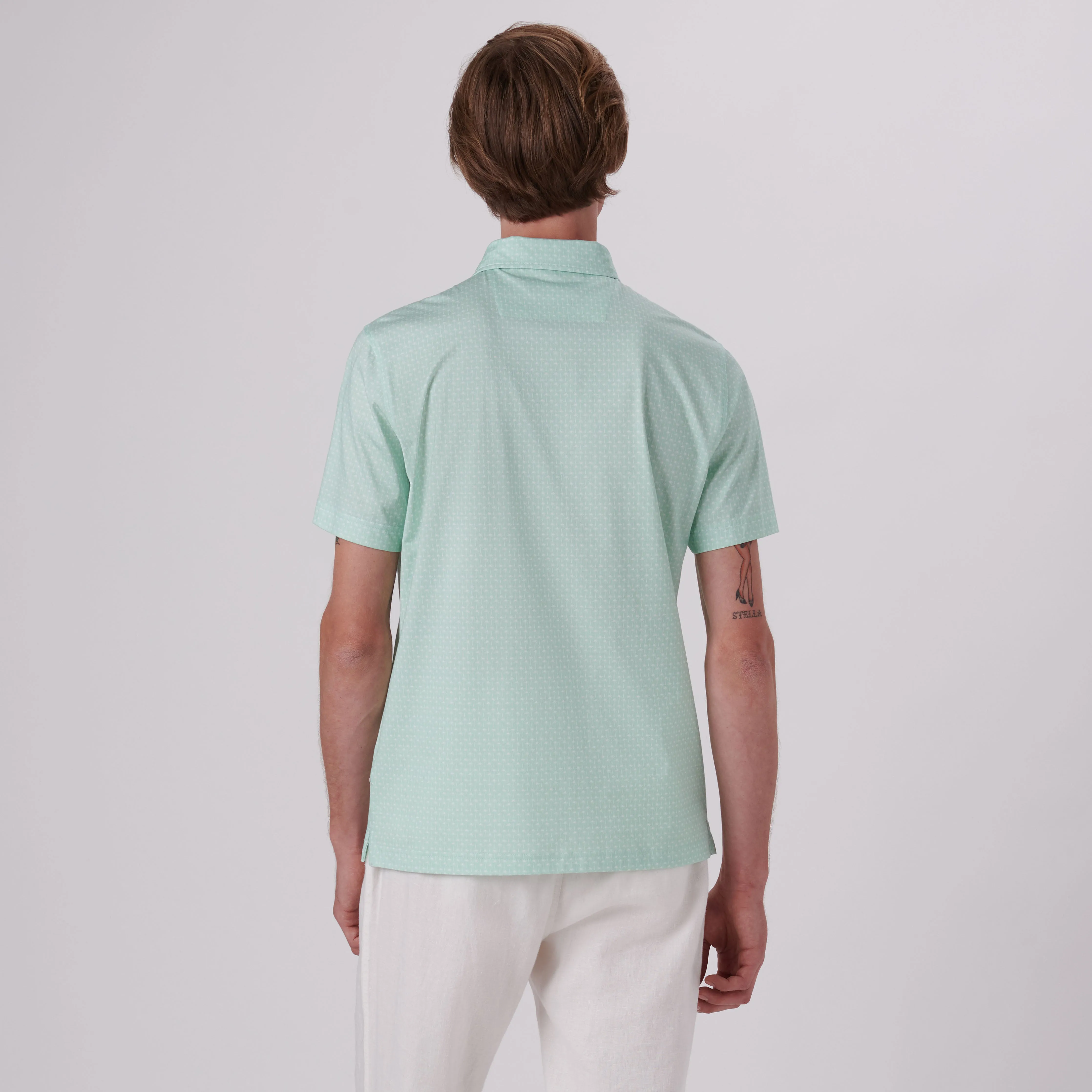 Victor Palm Trees Print OoohCotton Polo sold by Bugatchi product image thumbnail 4