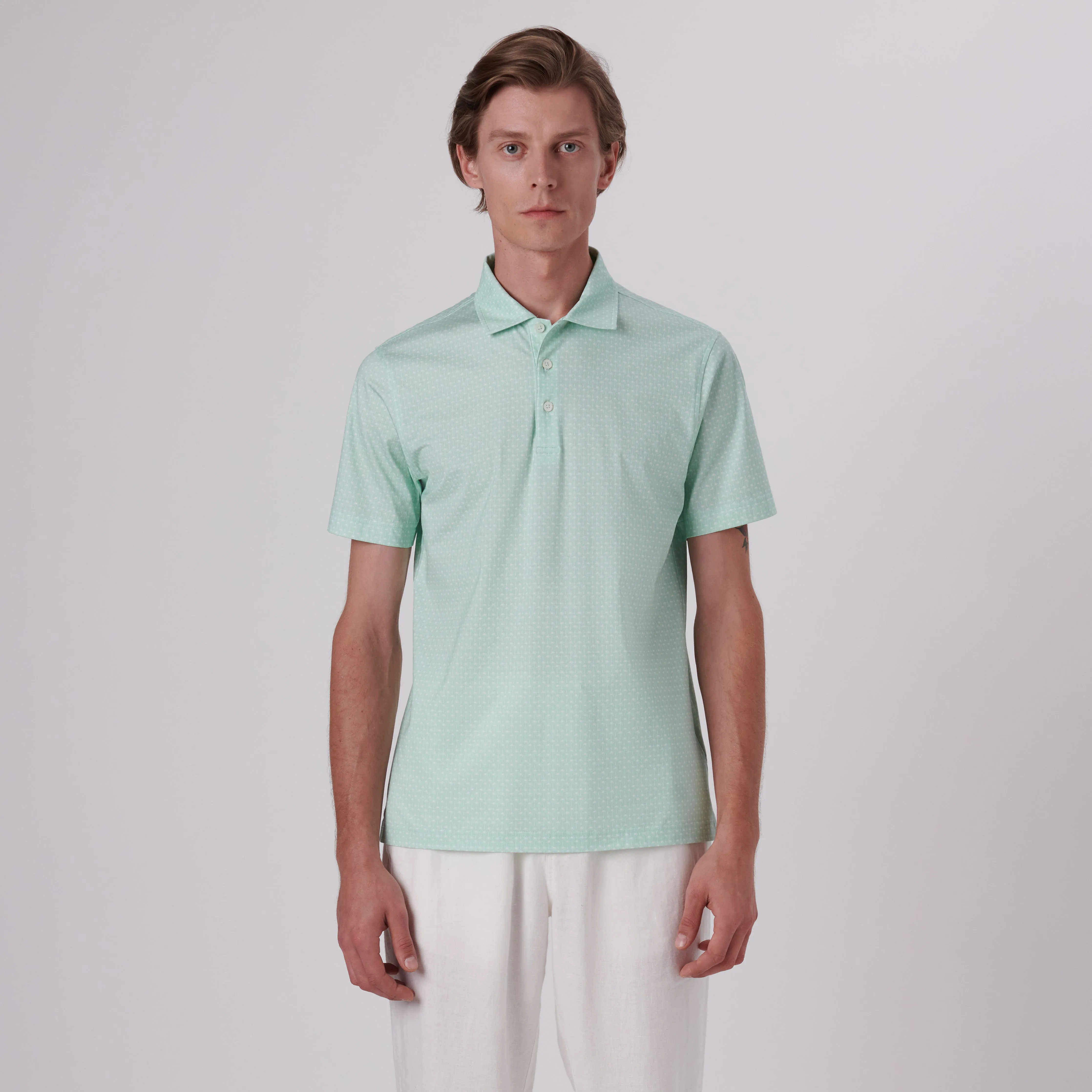 Victor Palm Trees Print OoohCotton Polo sold by Bugatchi product image thumbnail 2