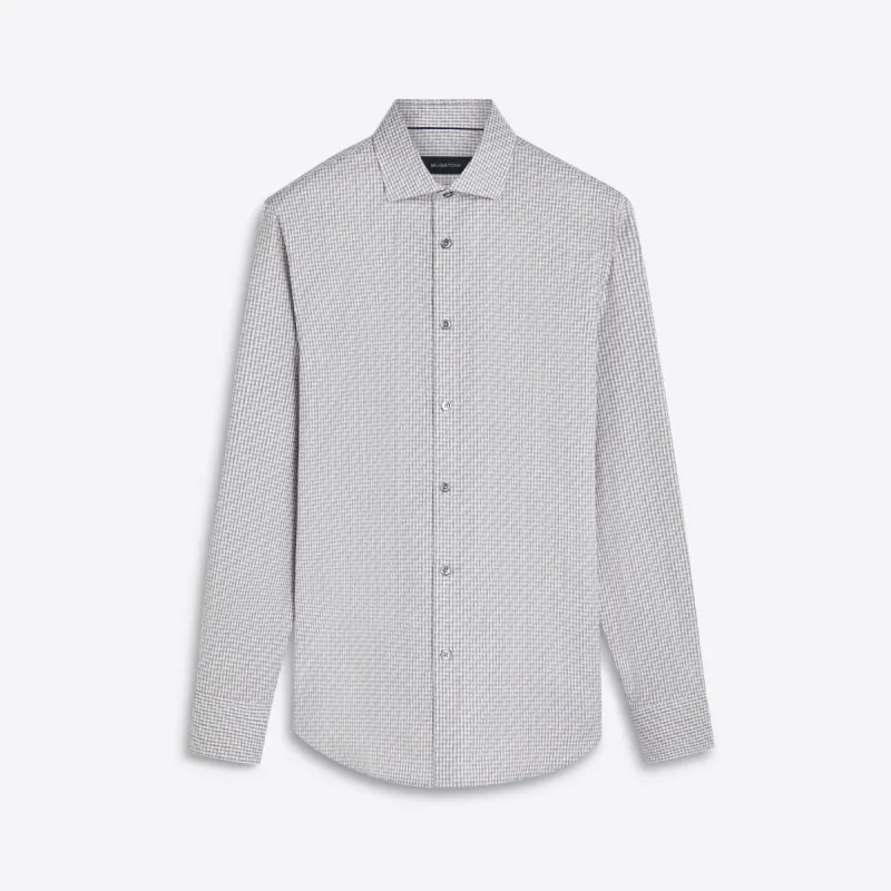 AXEL Basketweave Check Shirt sold by Bugatchi