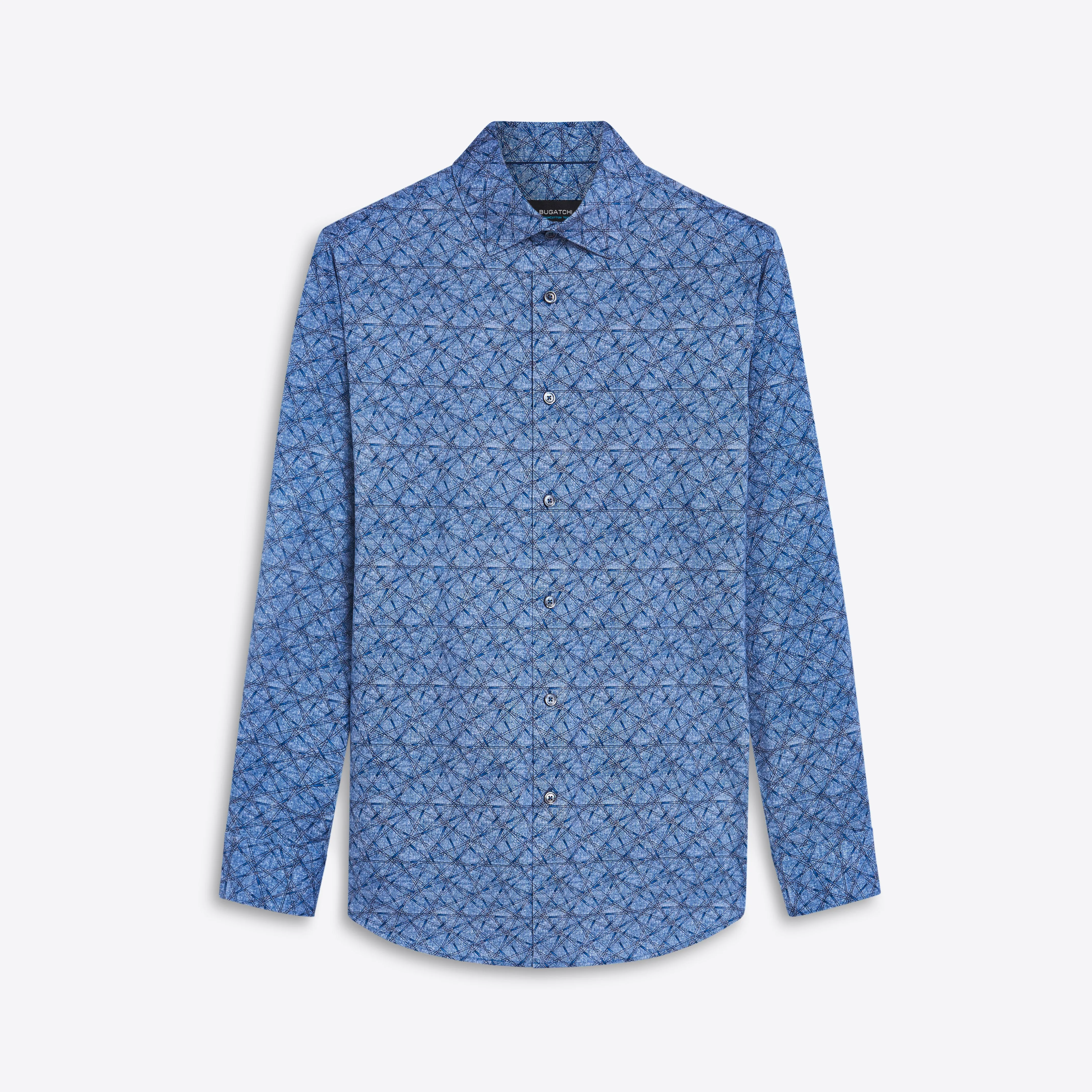 JAMES Abstract Print OoohCotton Shirt sold by Bugatchi