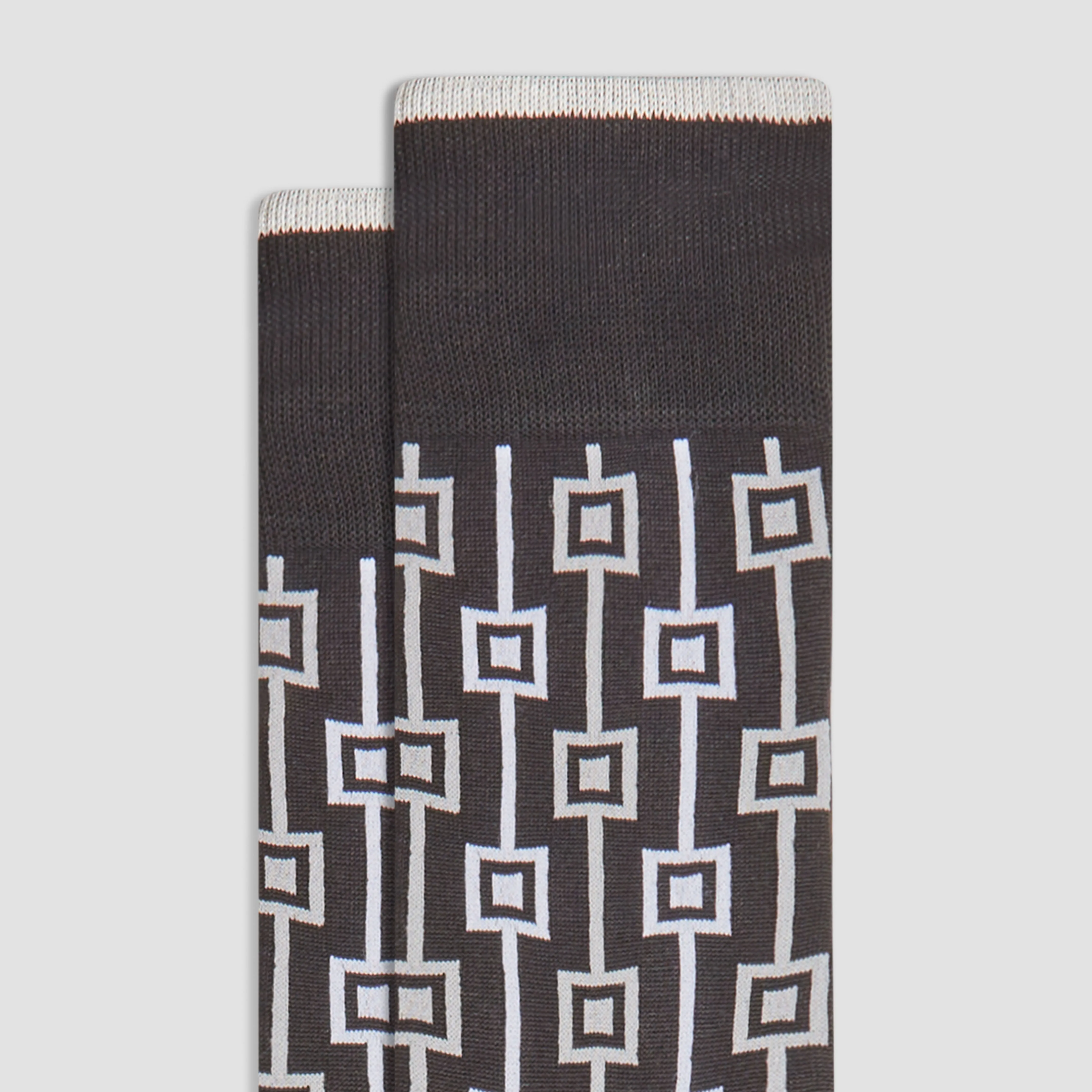 Geometric Mid-Calf Socks sold by Bugatchi product image thumbnail 2
