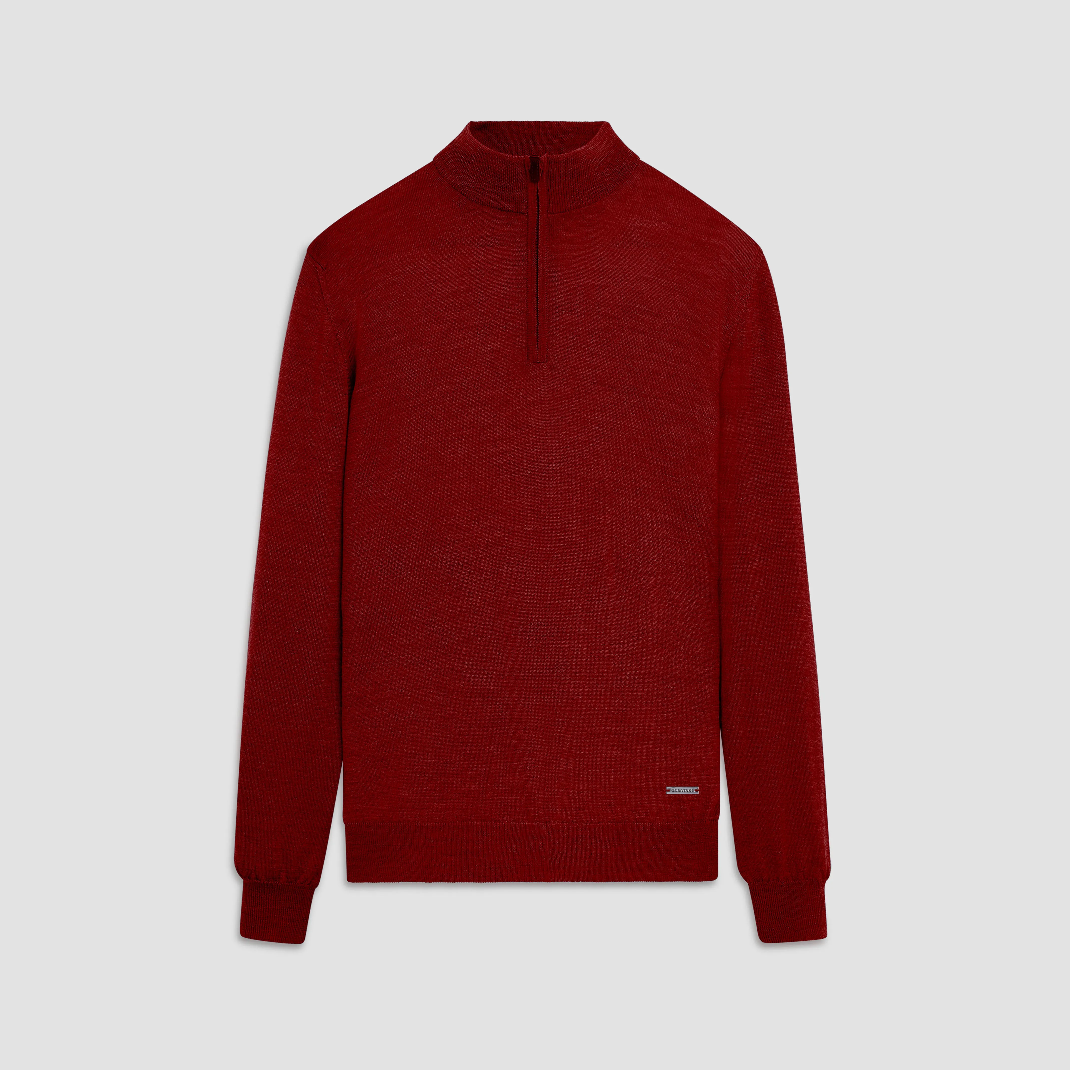 Spencer Quarter-Zip Super Merino Sweater sold by Bugatchi
