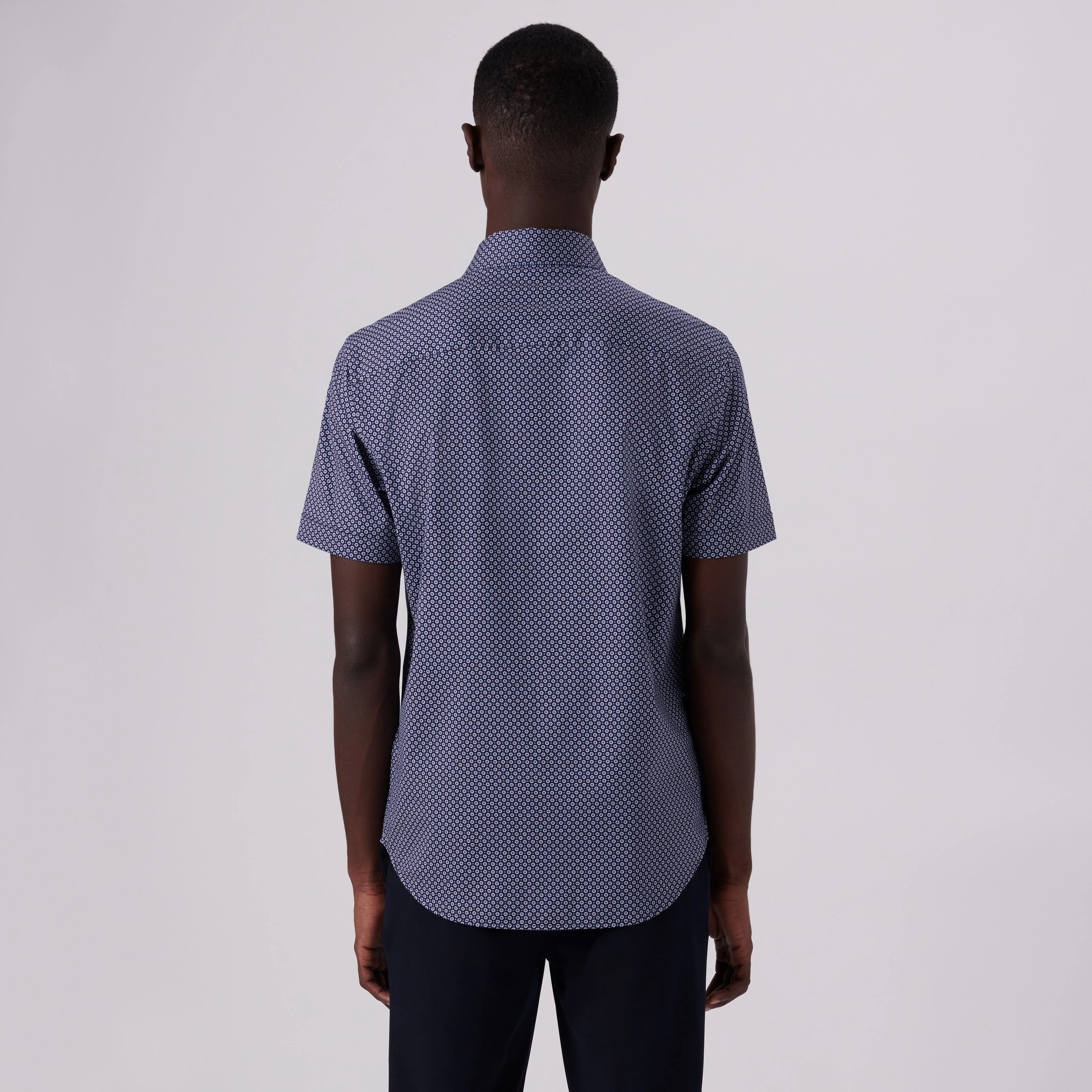 MILES Mandala Print OoohCotton Short Sleeve Shirt sold by Bugatchi product image thumbnail 4