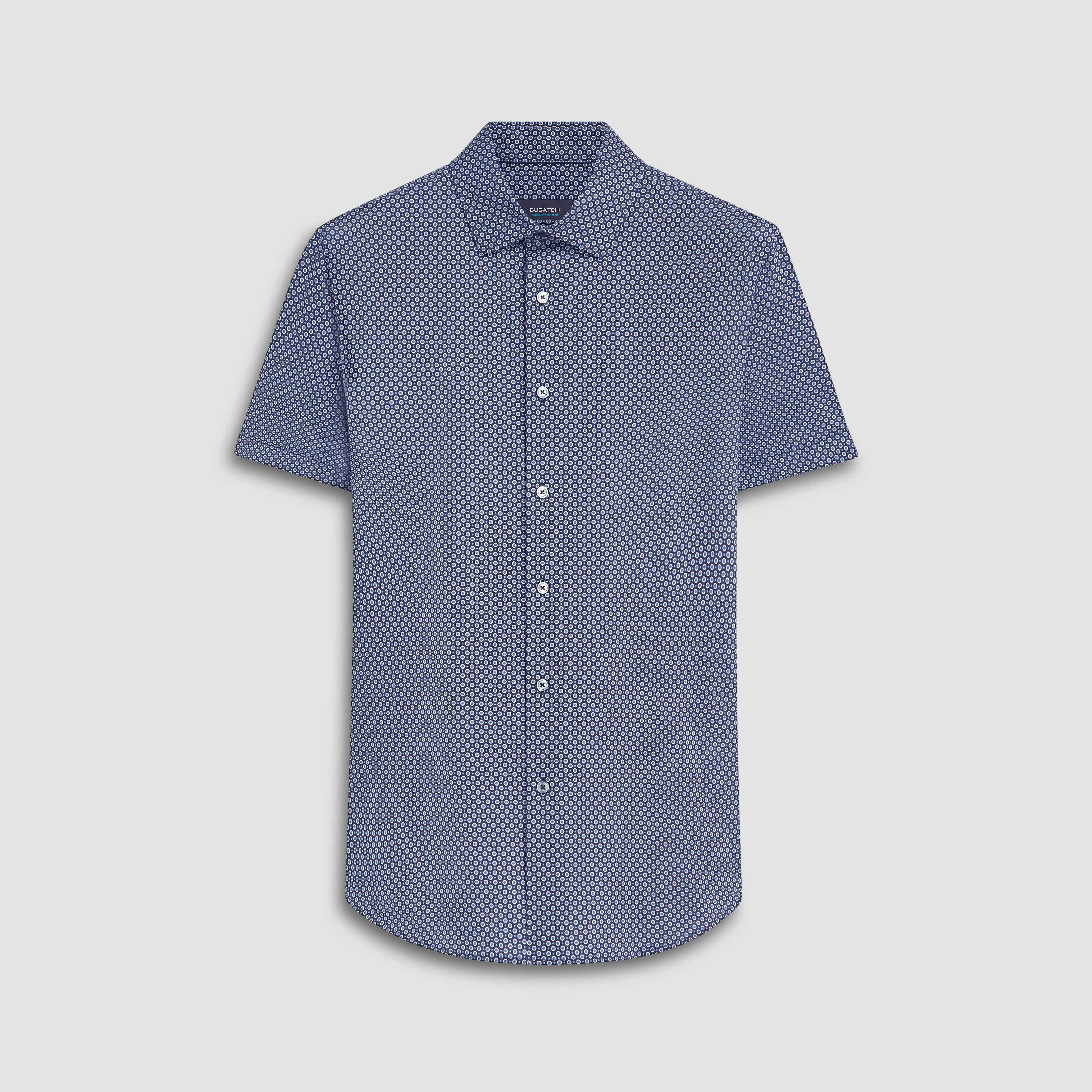 MILES Mandala Print OoohCotton Short Sleeve Shirt sold by Bugatchi