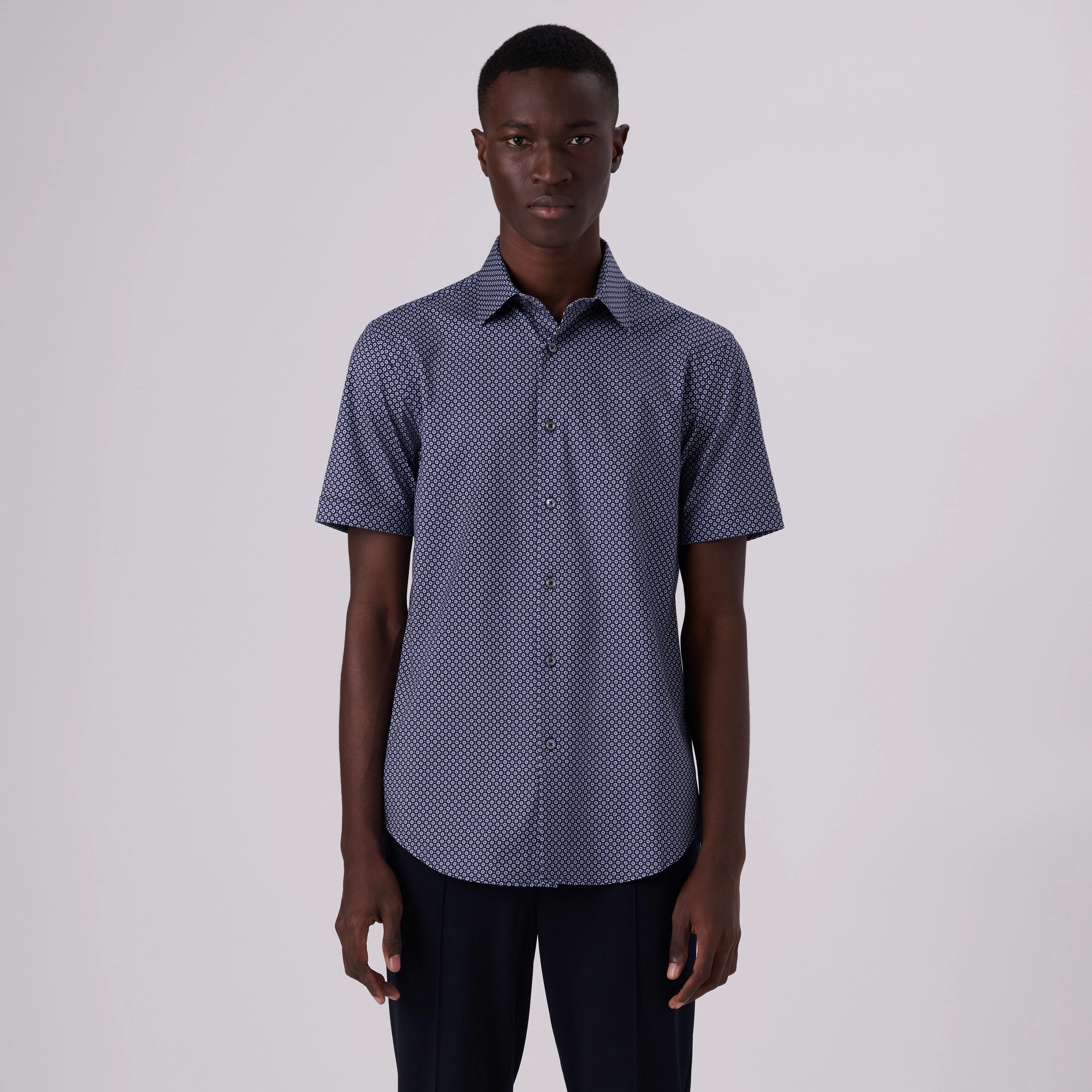 MILES Mandala Print OoohCotton Short Sleeve Shirt sold by Bugatchi product image thumbnail 2