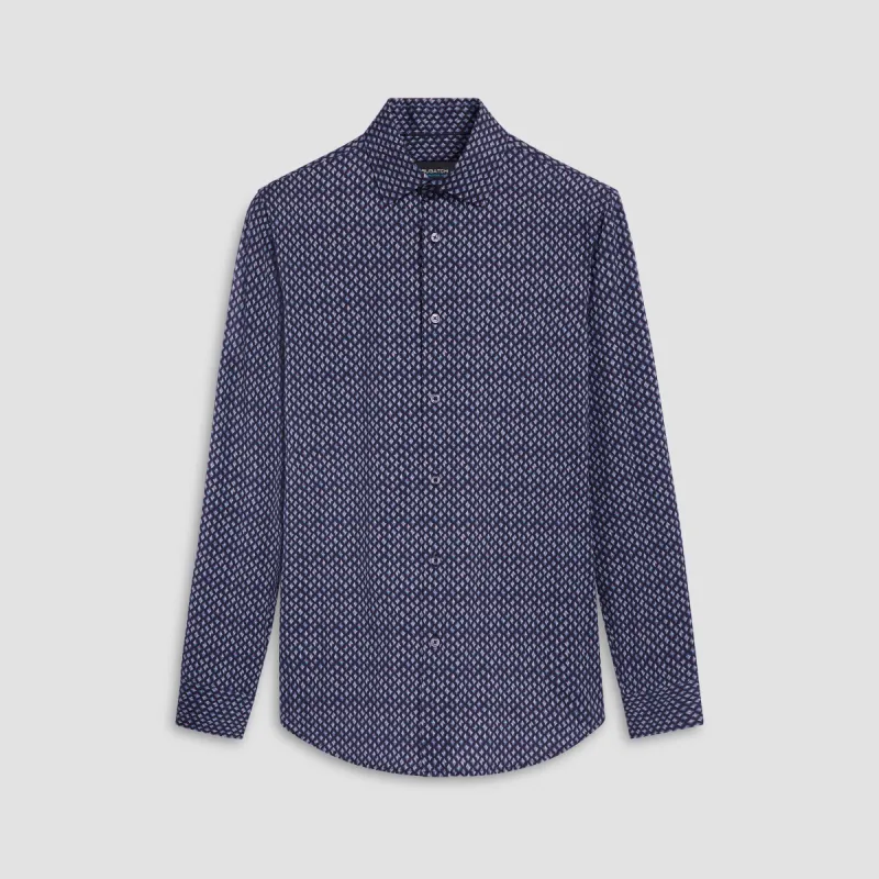 James Diamond Print OoohCotton Shirt sold by Bugatchi