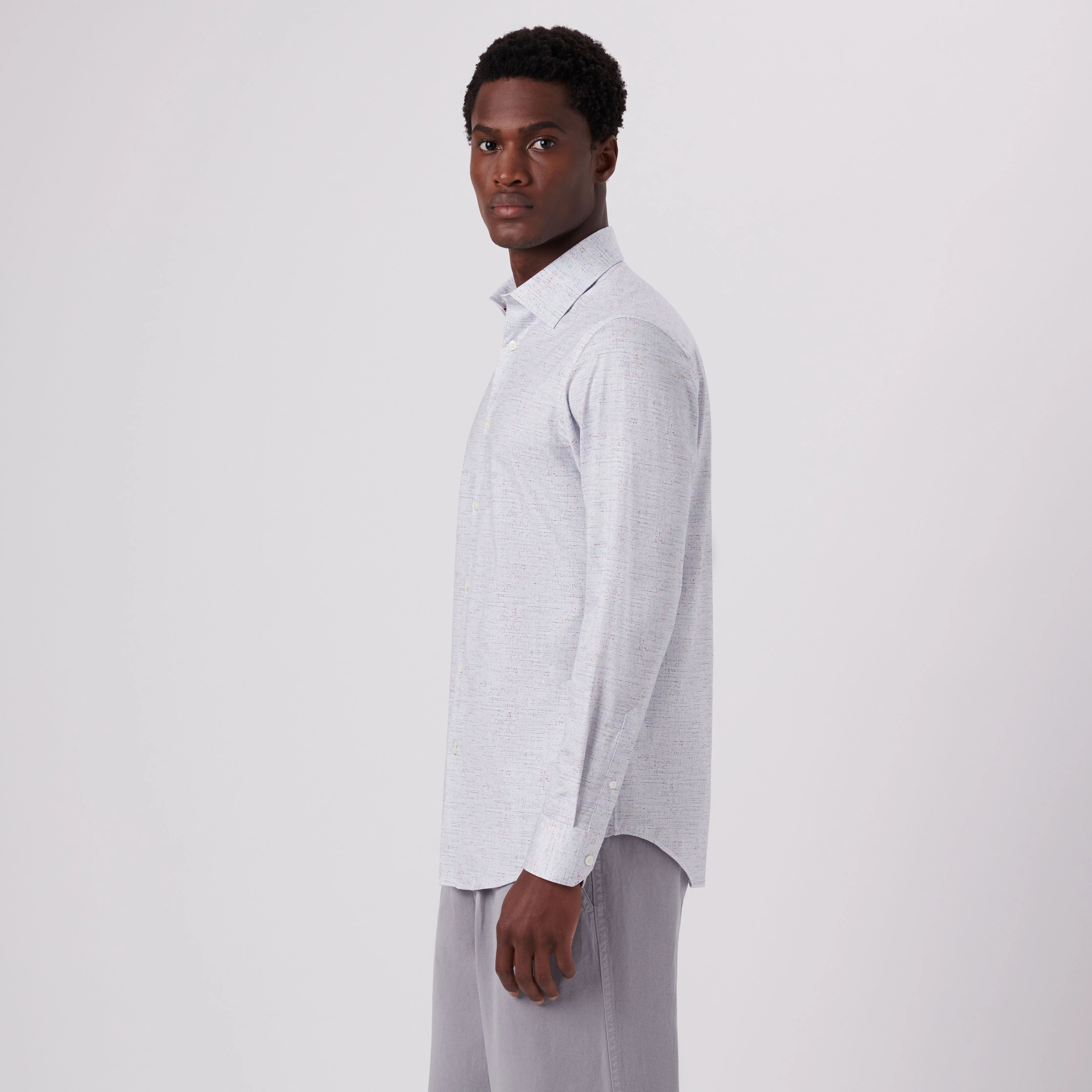 James Marled Print OoohCotton Shirt sold by Bugatchi product image thumbnail 3