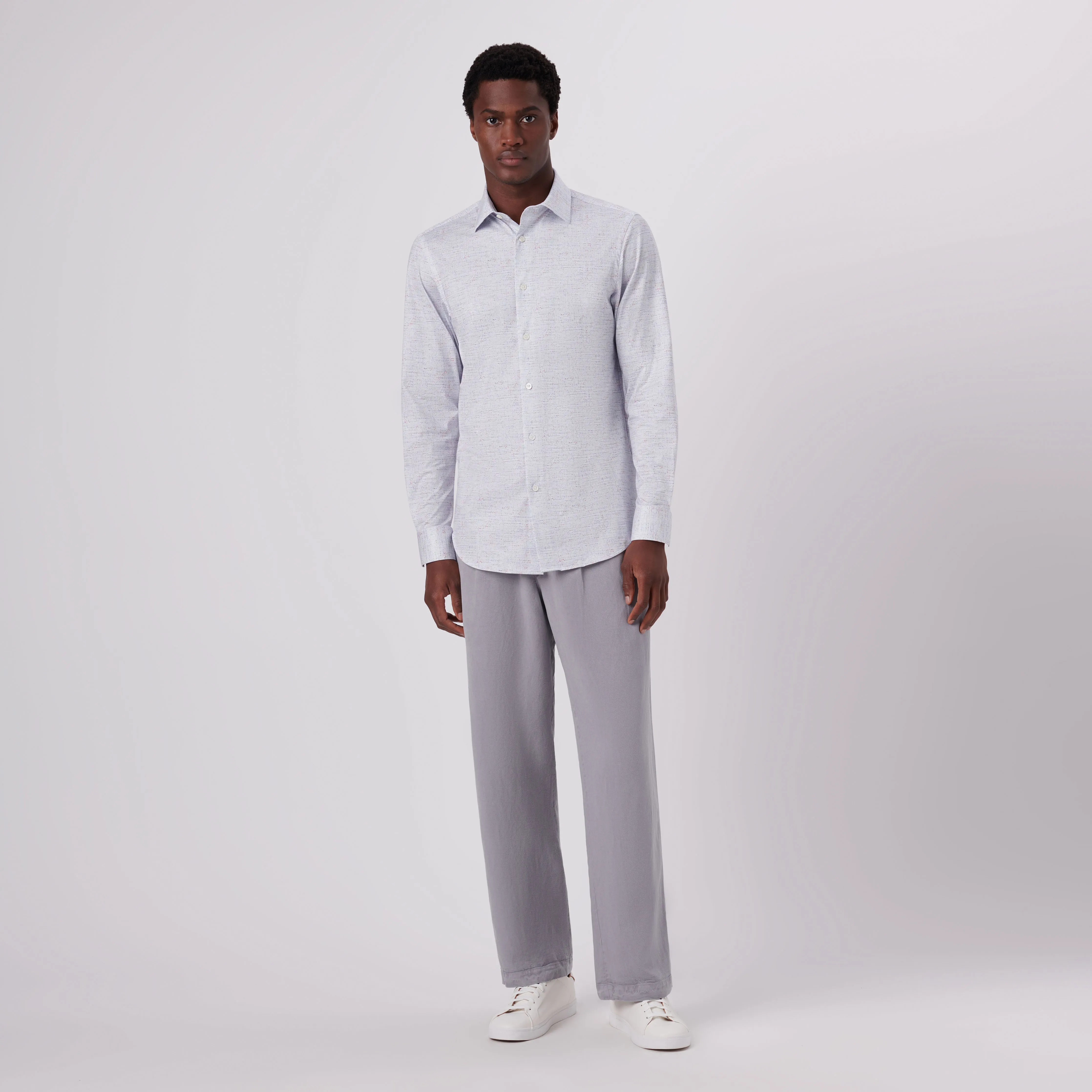 James Marled Print OoohCotton Shirt sold by Bugatchi product image thumbnail 5