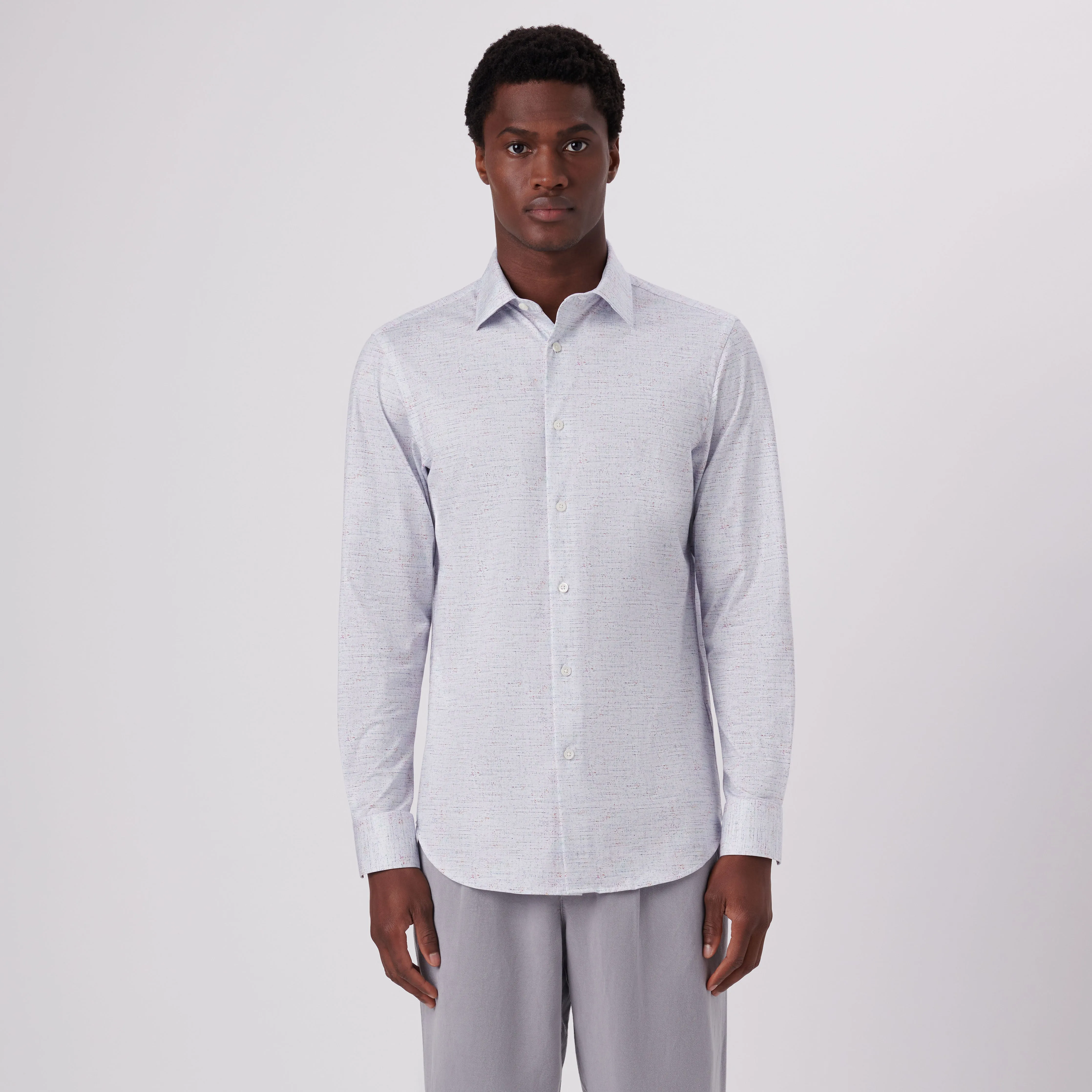 James Marled Print OoohCotton Shirt sold by Bugatchi product image thumbnail 2