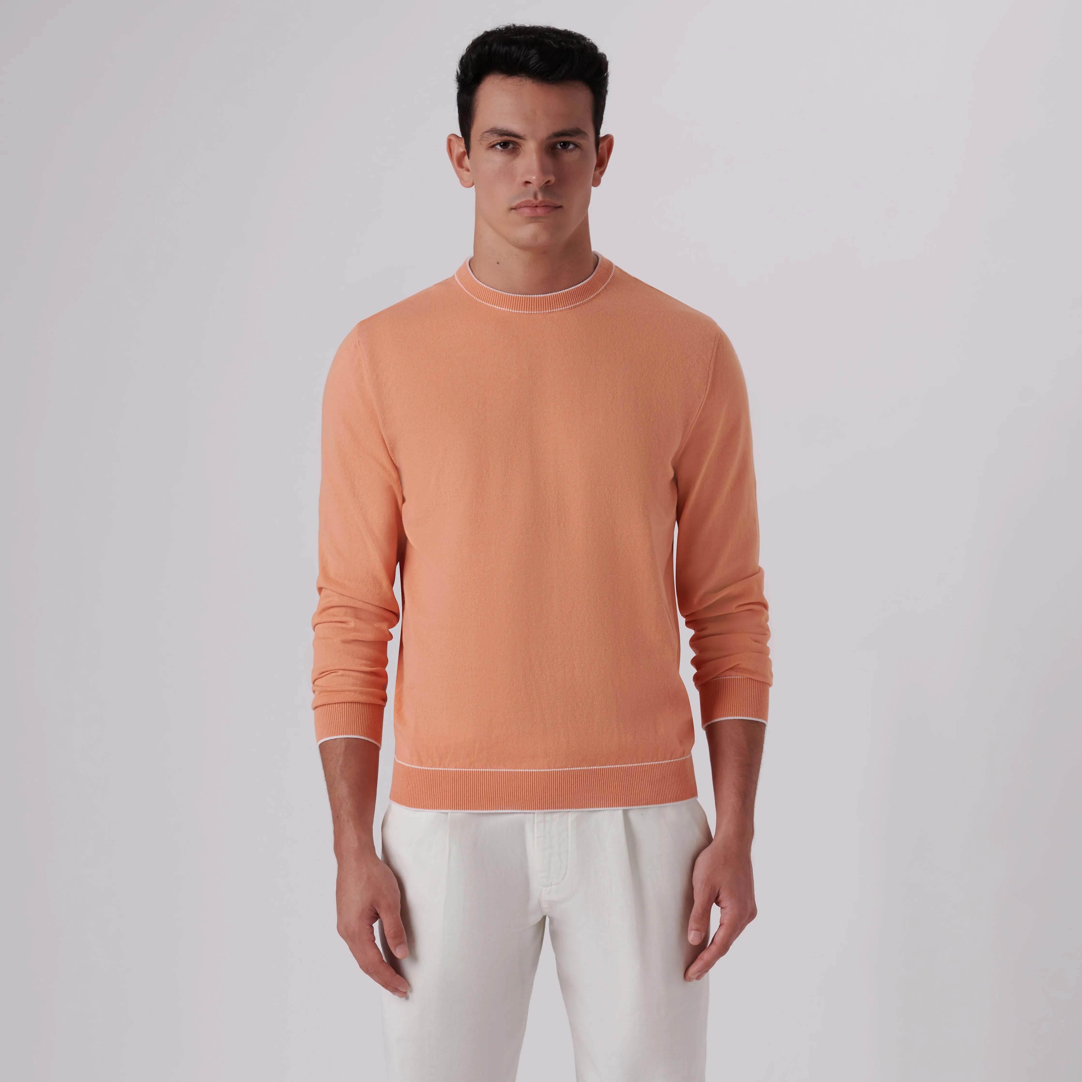 Solid Crew Neck Sweater sold by Bugatchi product image thumbnail 2