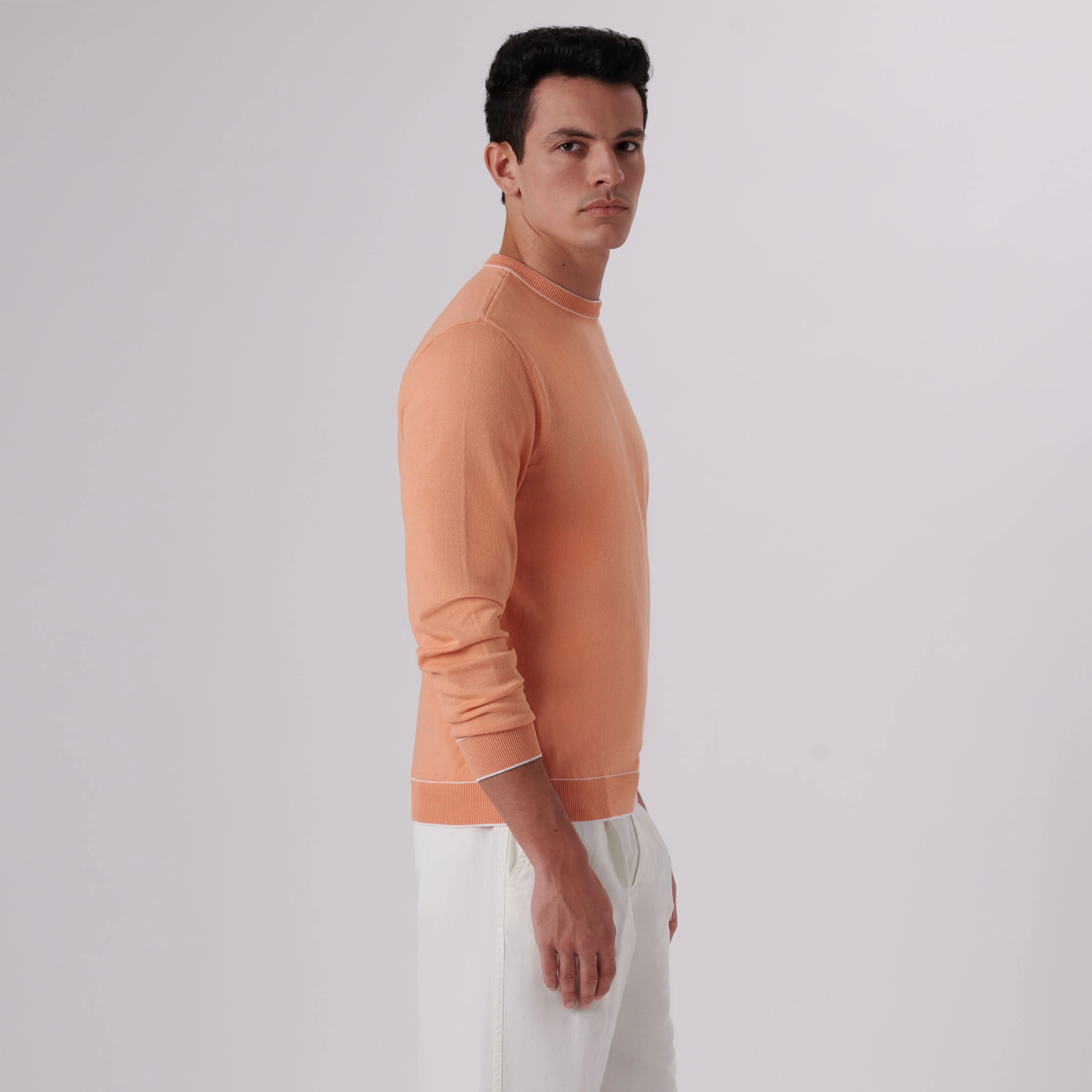 Solid Crew Neck Sweater sold by Bugatchi product image thumbnail 3