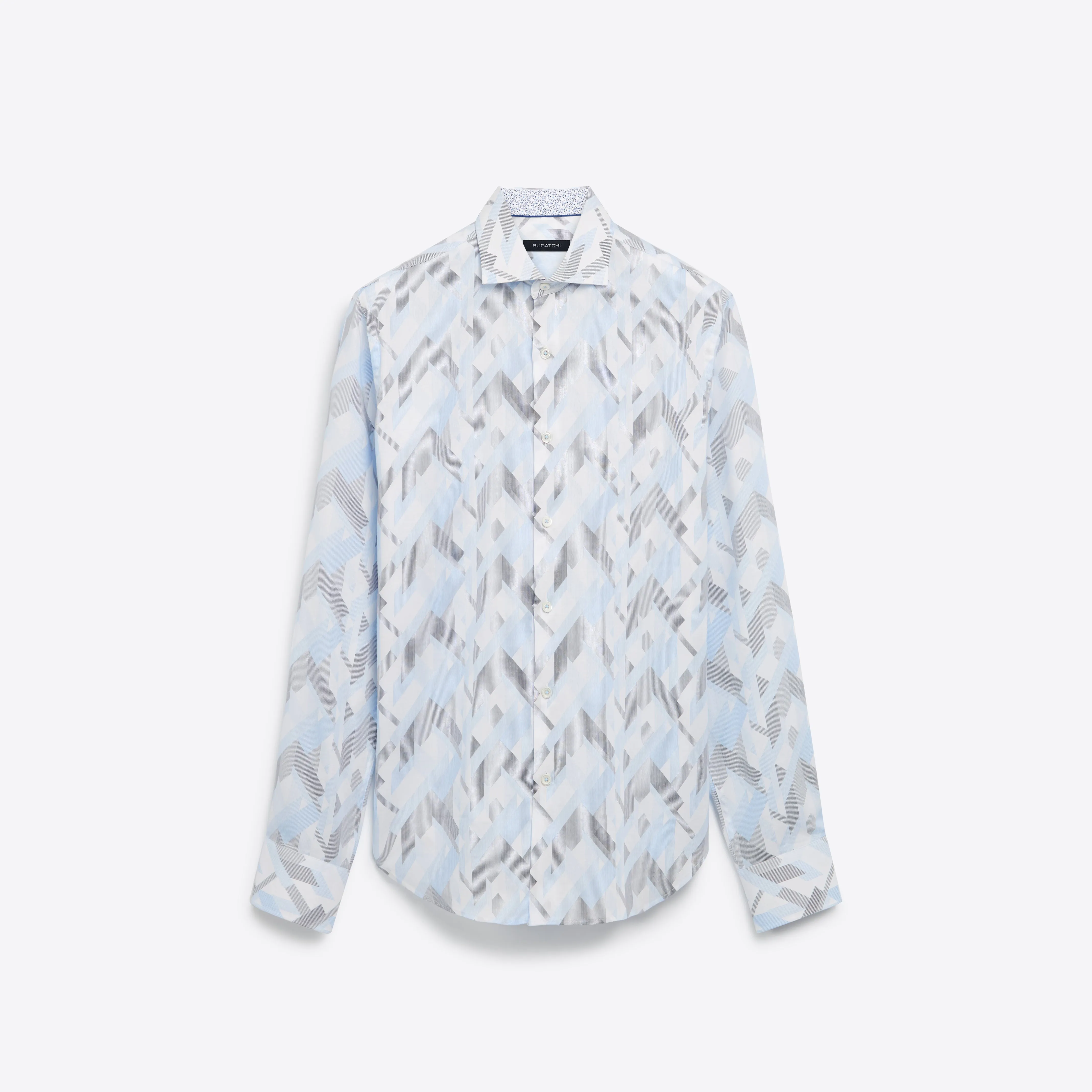 Geometric Print Cotton Shirt sold by Bugatchi