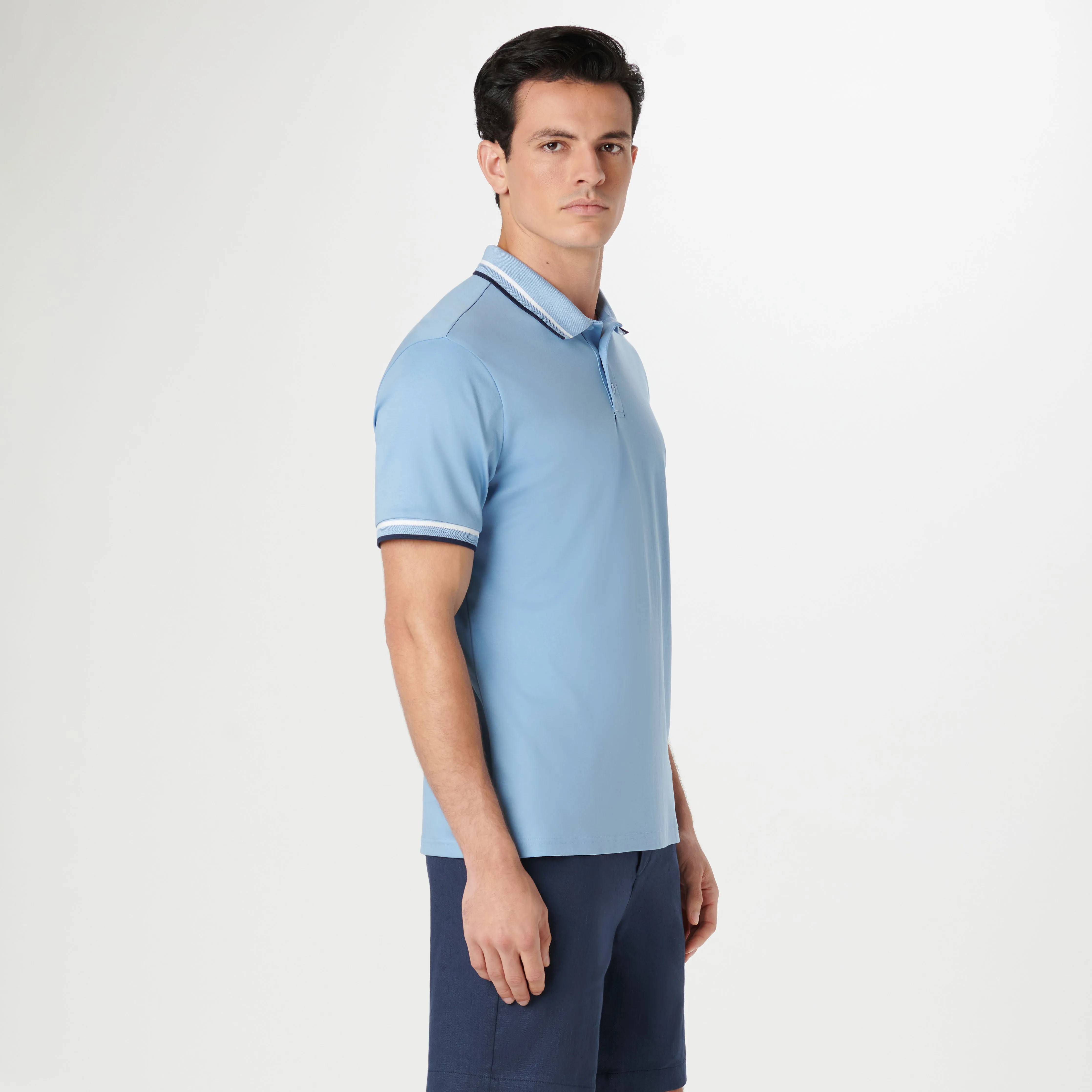 Tipped Solid Polo sold by Bugatchi product image thumbnail 3