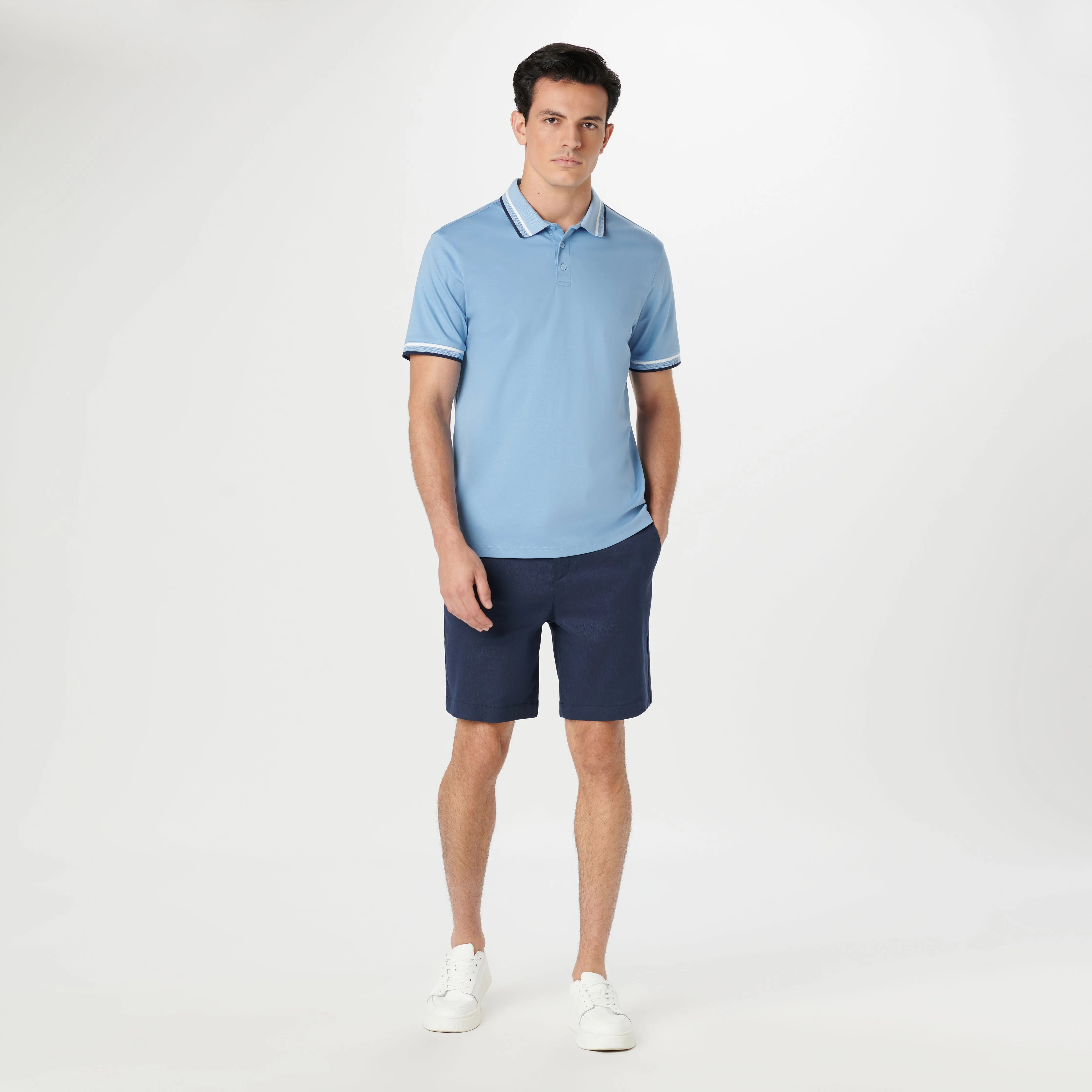Tipped Solid Polo sold by Bugatchi product image thumbnail 5
