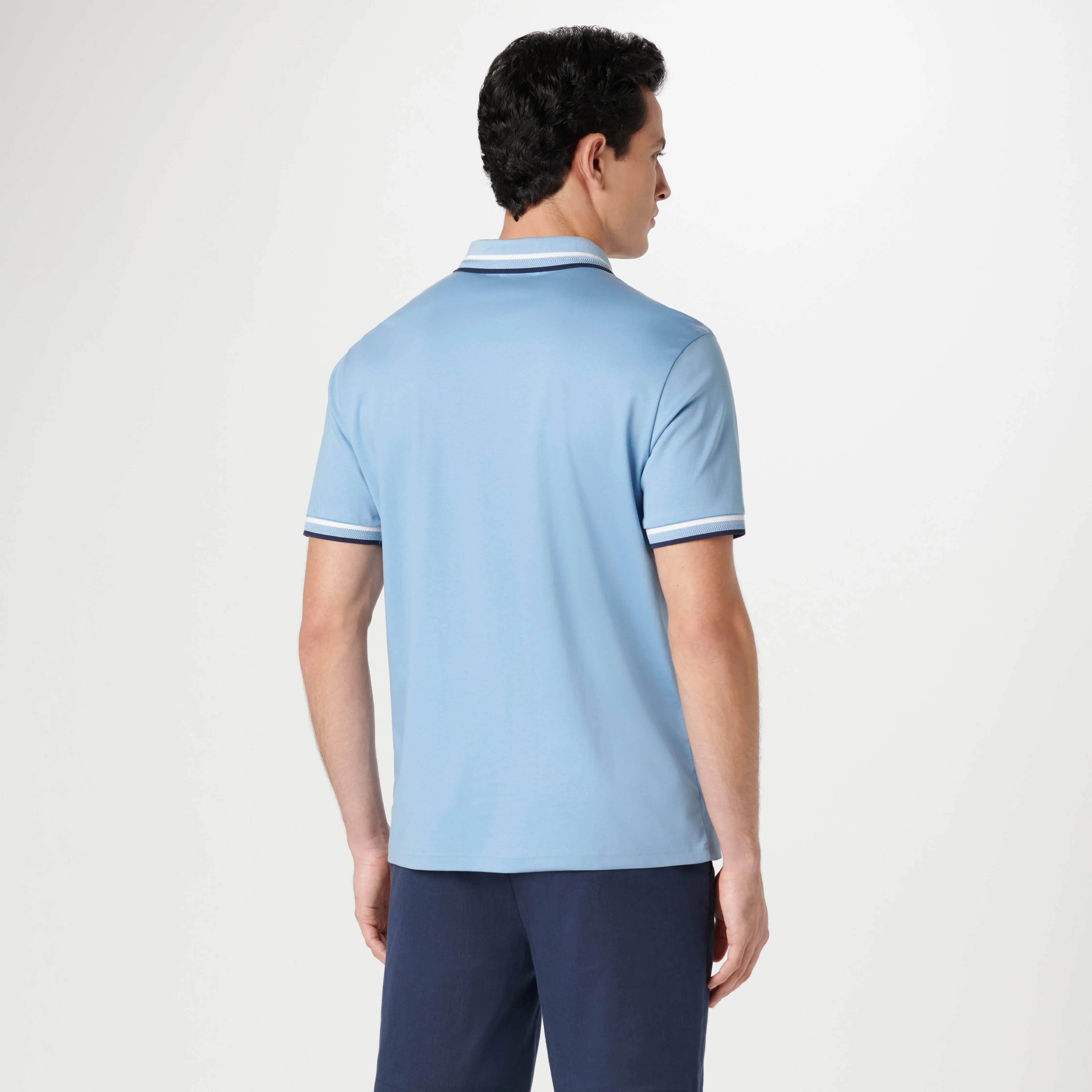 Tipped Solid Polo sold by Bugatchi product image thumbnail 4