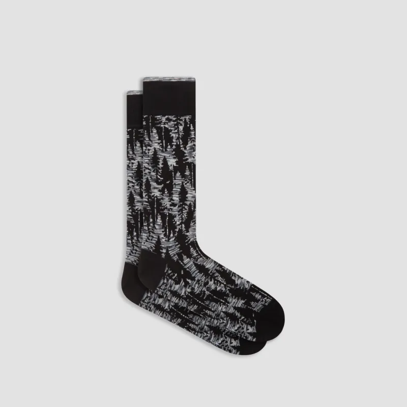 Abstract Mid-Calf Socks sold by Bugatchi