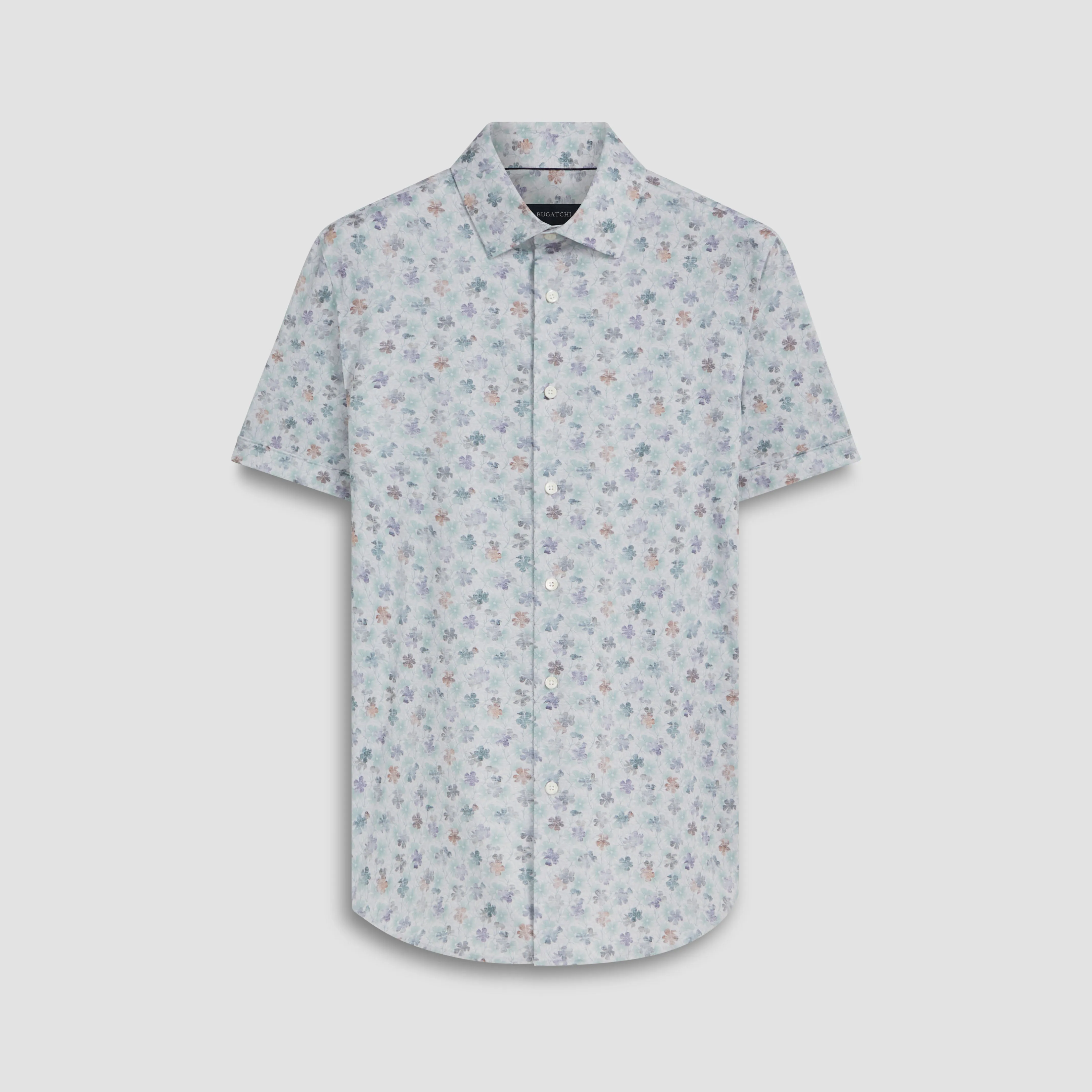 Miles Floral OoohCotton Short Sleeve Shirt sold by Bugatchi