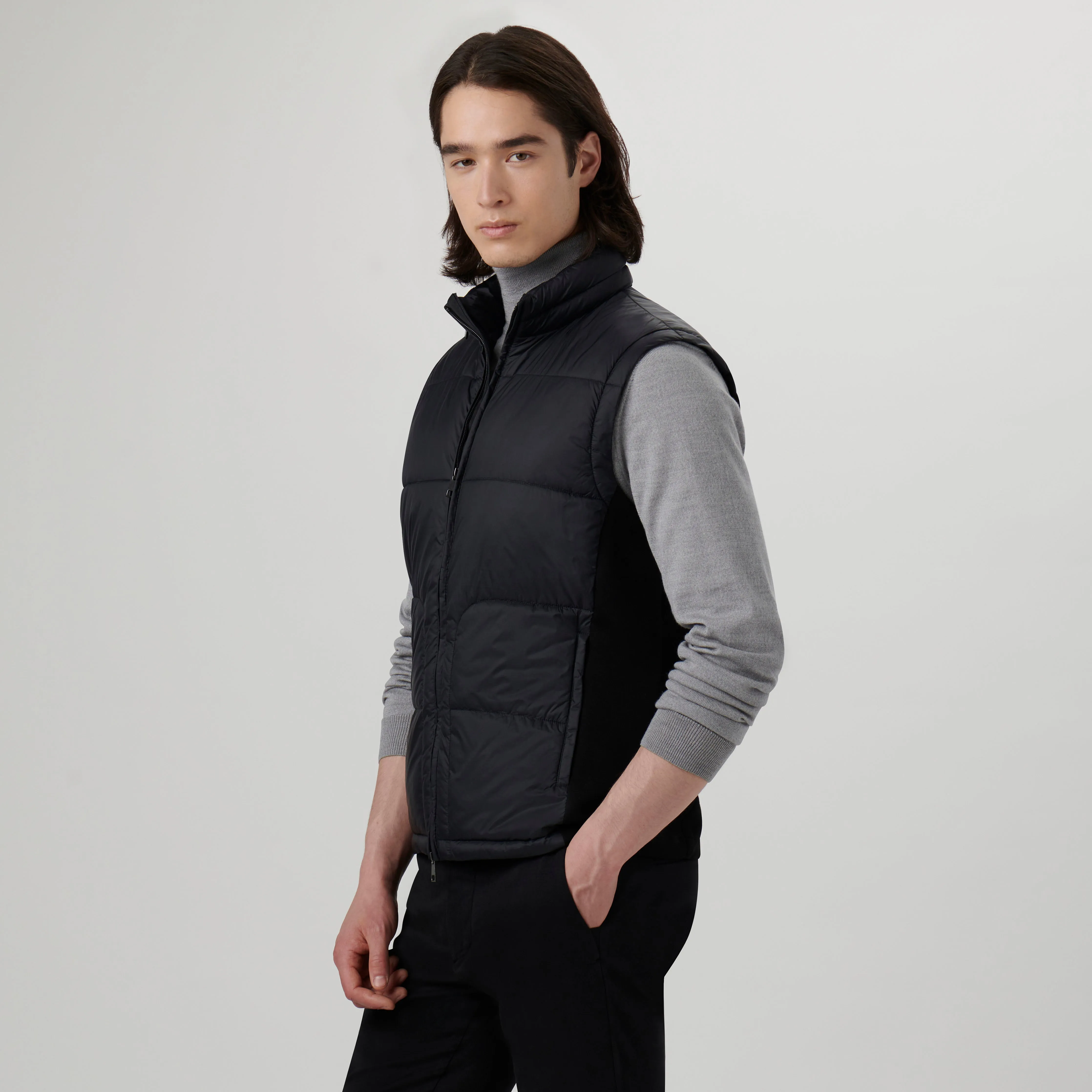 Quilted Vest with Stow-Away Hood sold by Bugatchi product image thumbnail 3