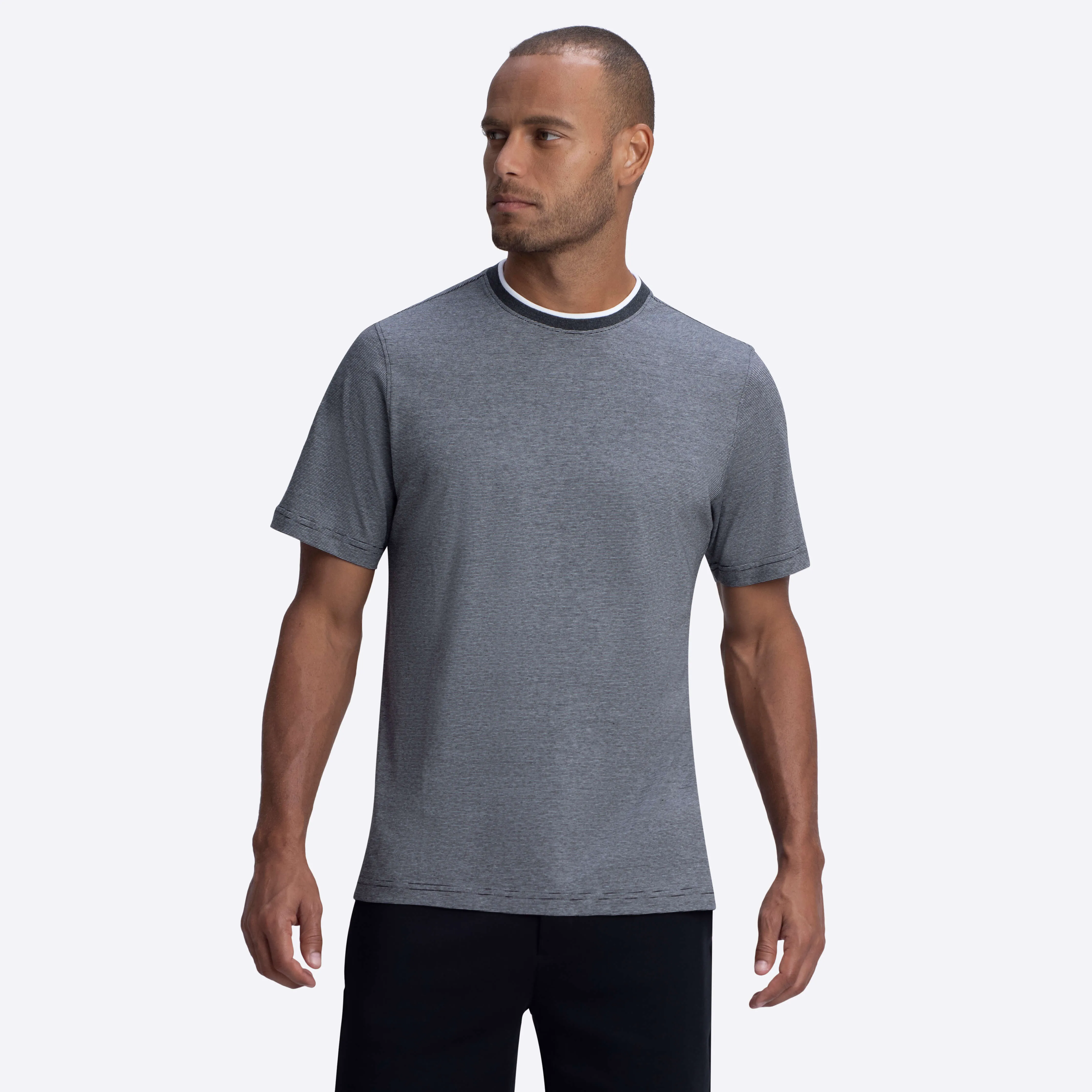 Short Sleeve Crew Neck T-Shirt sold by Bugatchi product image thumbnail 2