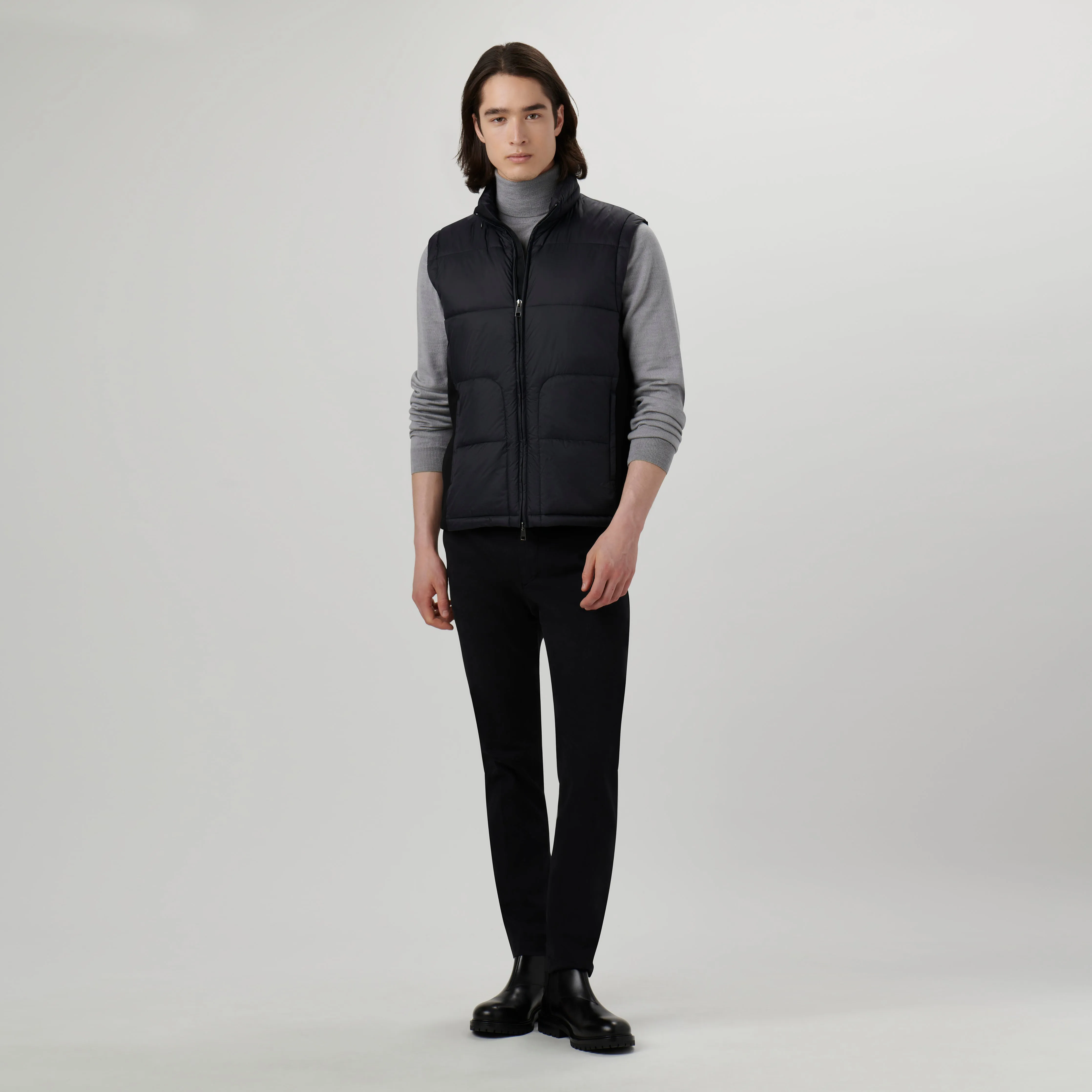 Quilted Vest with Stow-Away Hood sold by Bugatchi product image thumbnail 5