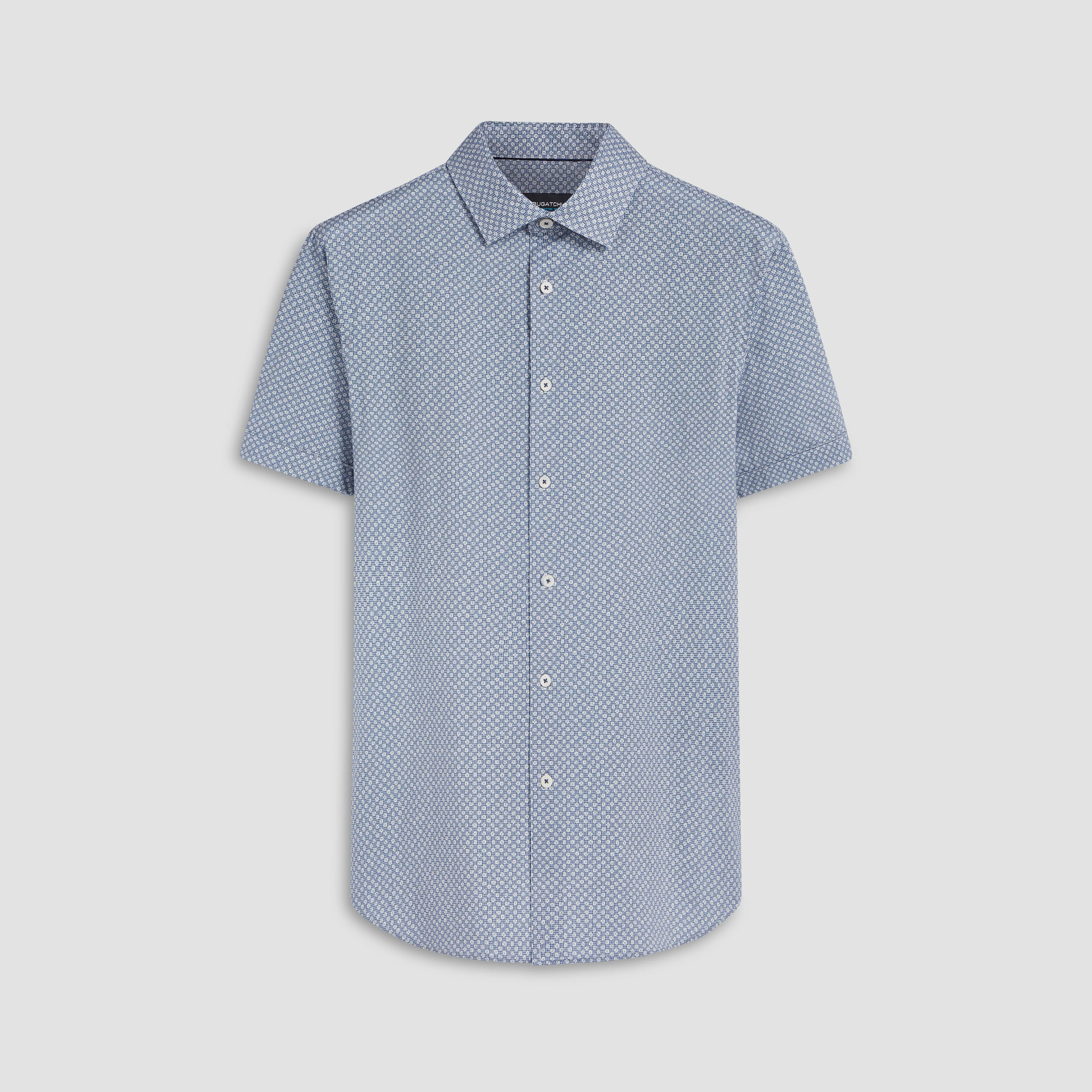 Miles Floral Print OoohCotton Short Sleeve Shirt sold by Bugatchi