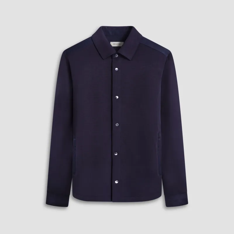 Soft Touch Performance Shirt Jacket sold by Bugatchi
