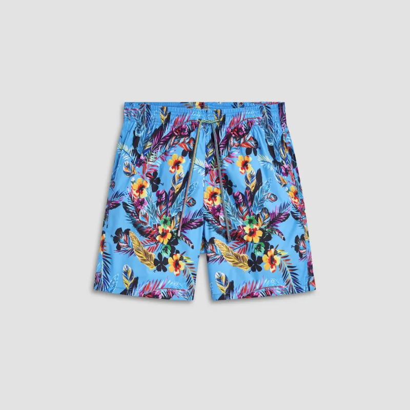 Cosmo Floral Swim Trunks made by Bugatchi