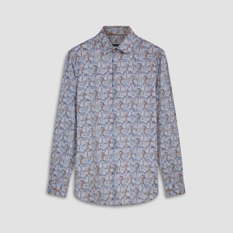James Patchwork Print OoohCotton Shirt sold by Bugatchi
