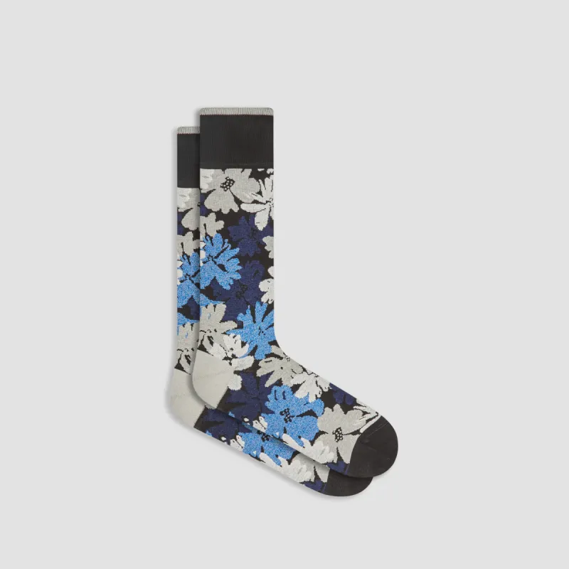 Floral Mid-Calf Socks sold by Bugatchi
