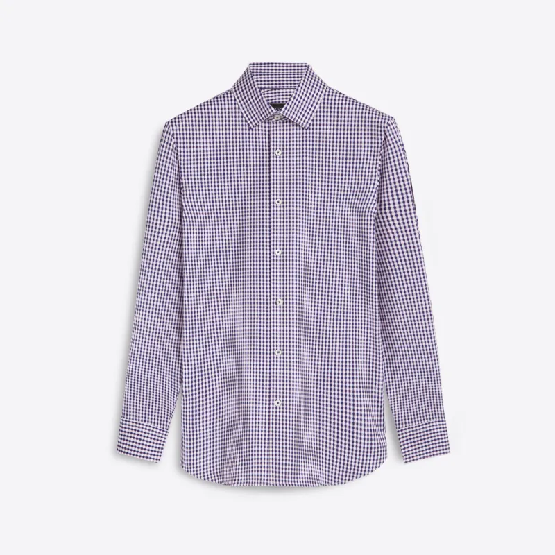 JAMES Checkered OoohCotton Twill Shirt sold by Bugatchi