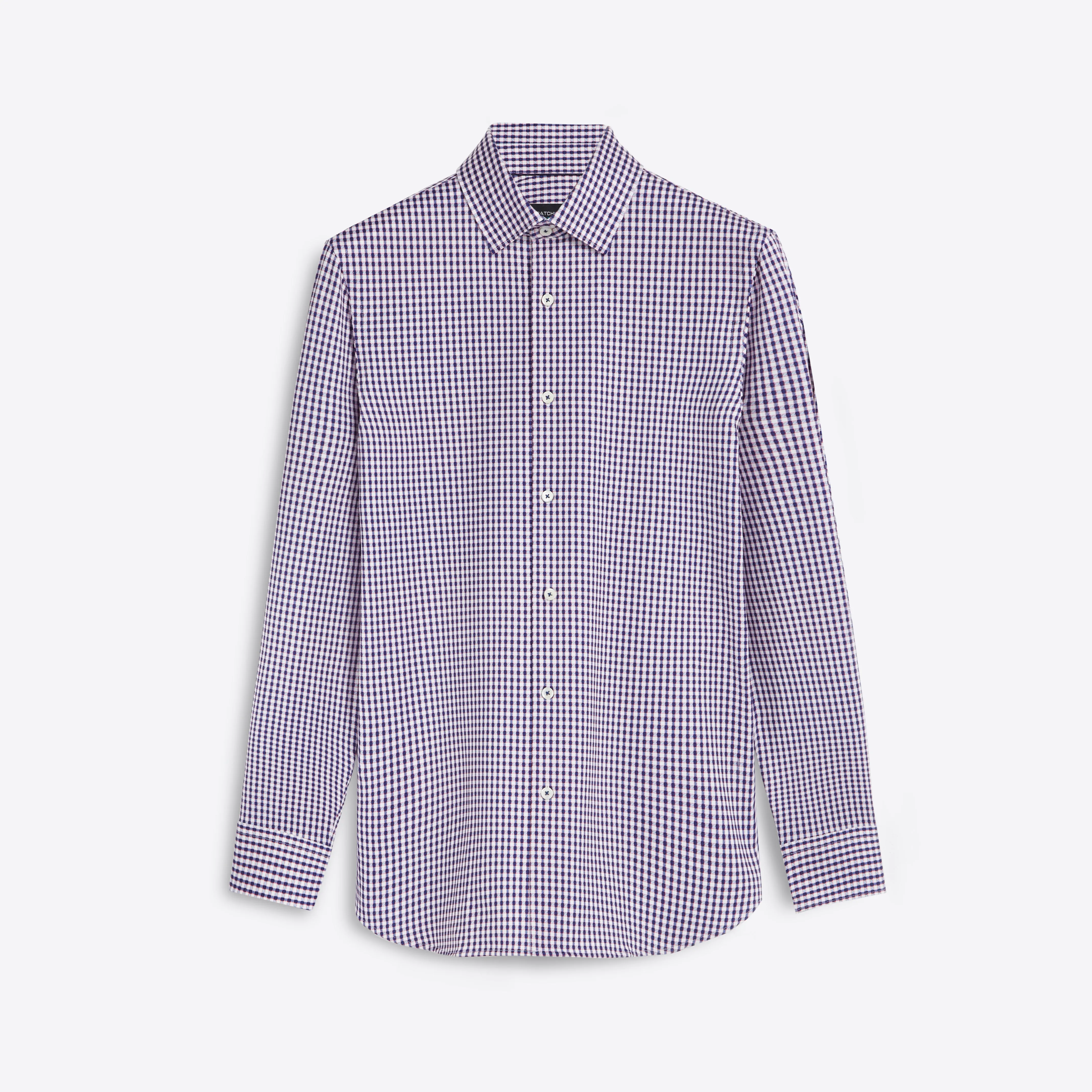 JAMES Checkered OoohCotton Twill Shirt sold by Bugatchi