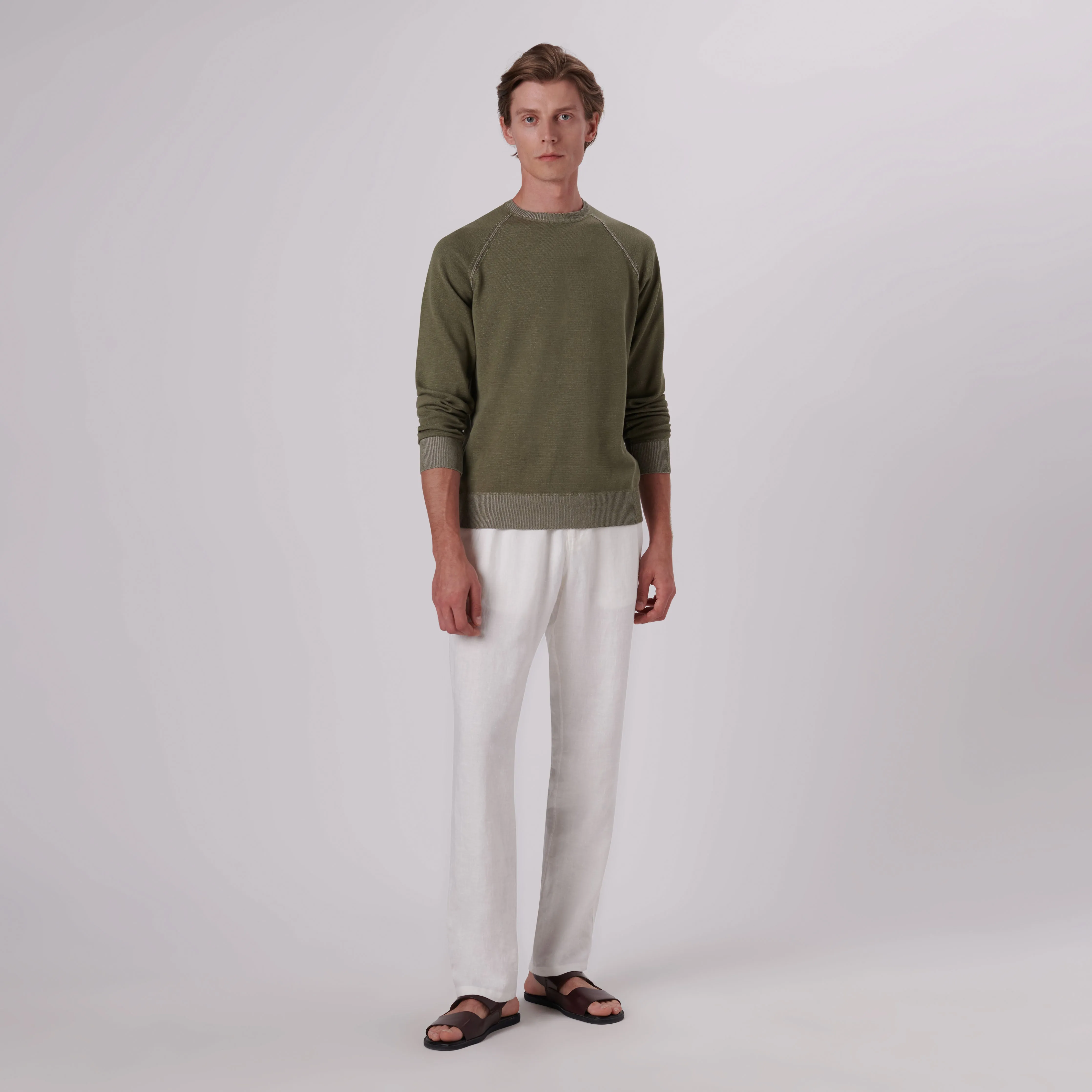 Solid Crew Neck Sweater sold by Bugatchi product image thumbnail 5