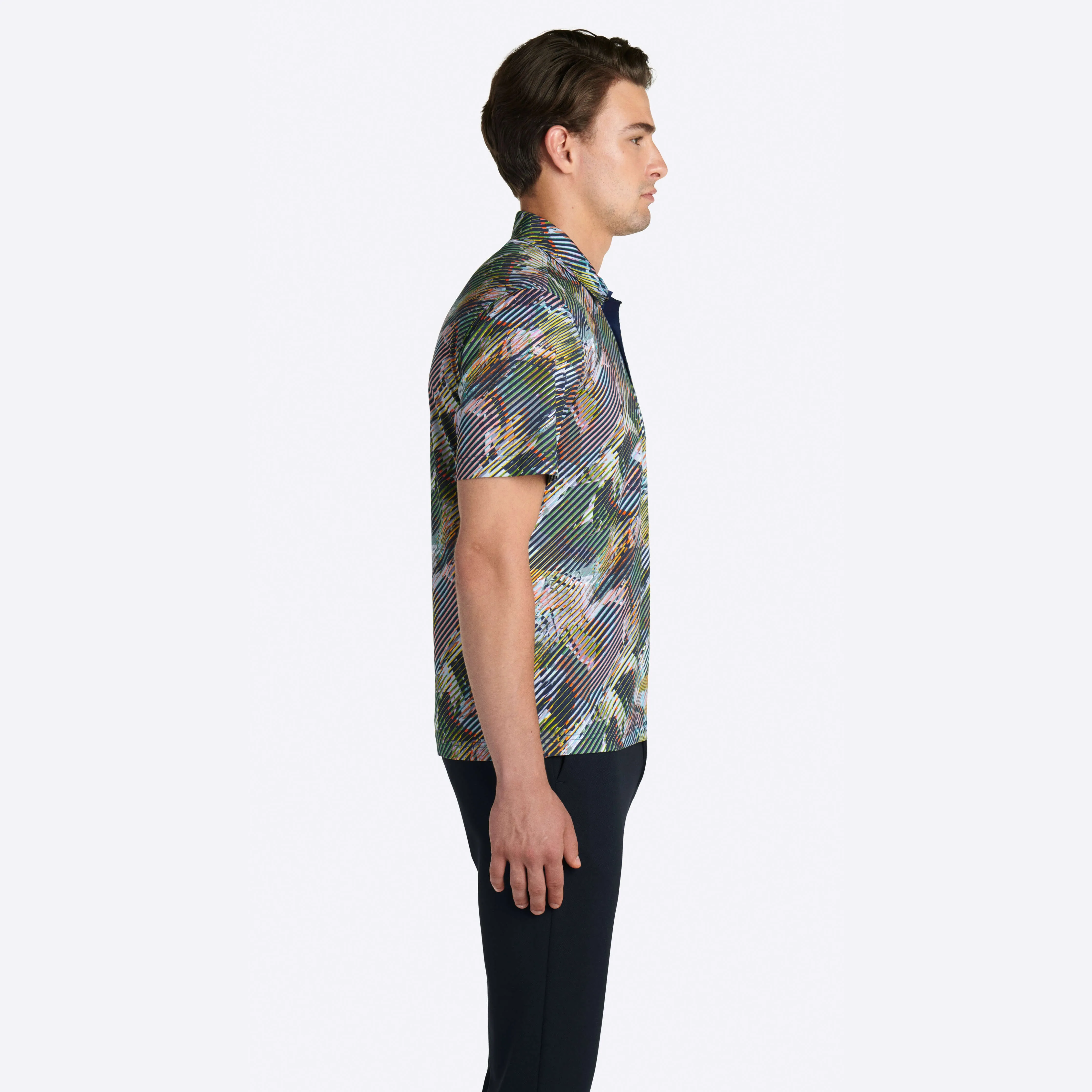 Abstract Print Polo sold by Bugatchi product image thumbnail 4