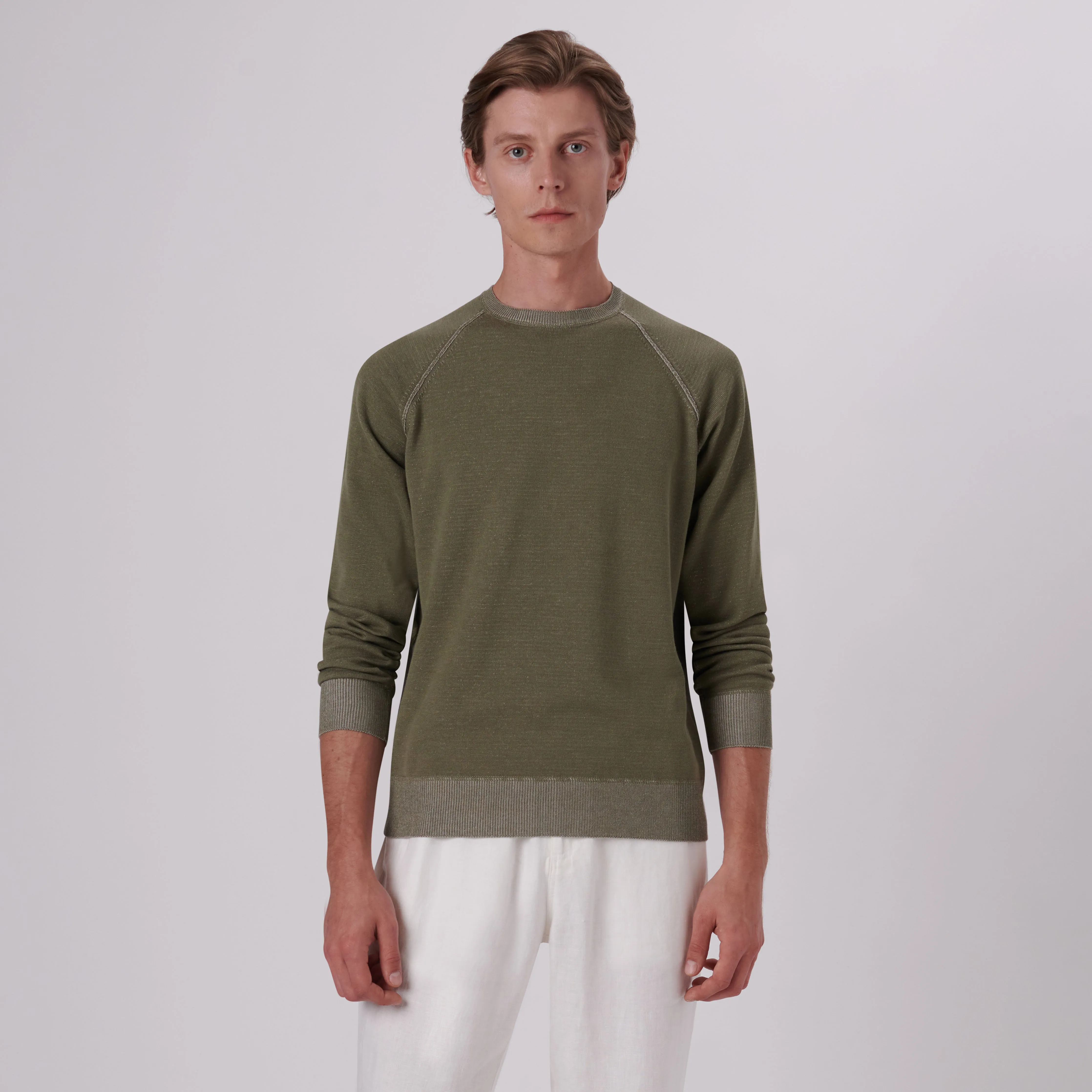 Solid Crew Neck Sweater sold by Bugatchi product image thumbnail 2