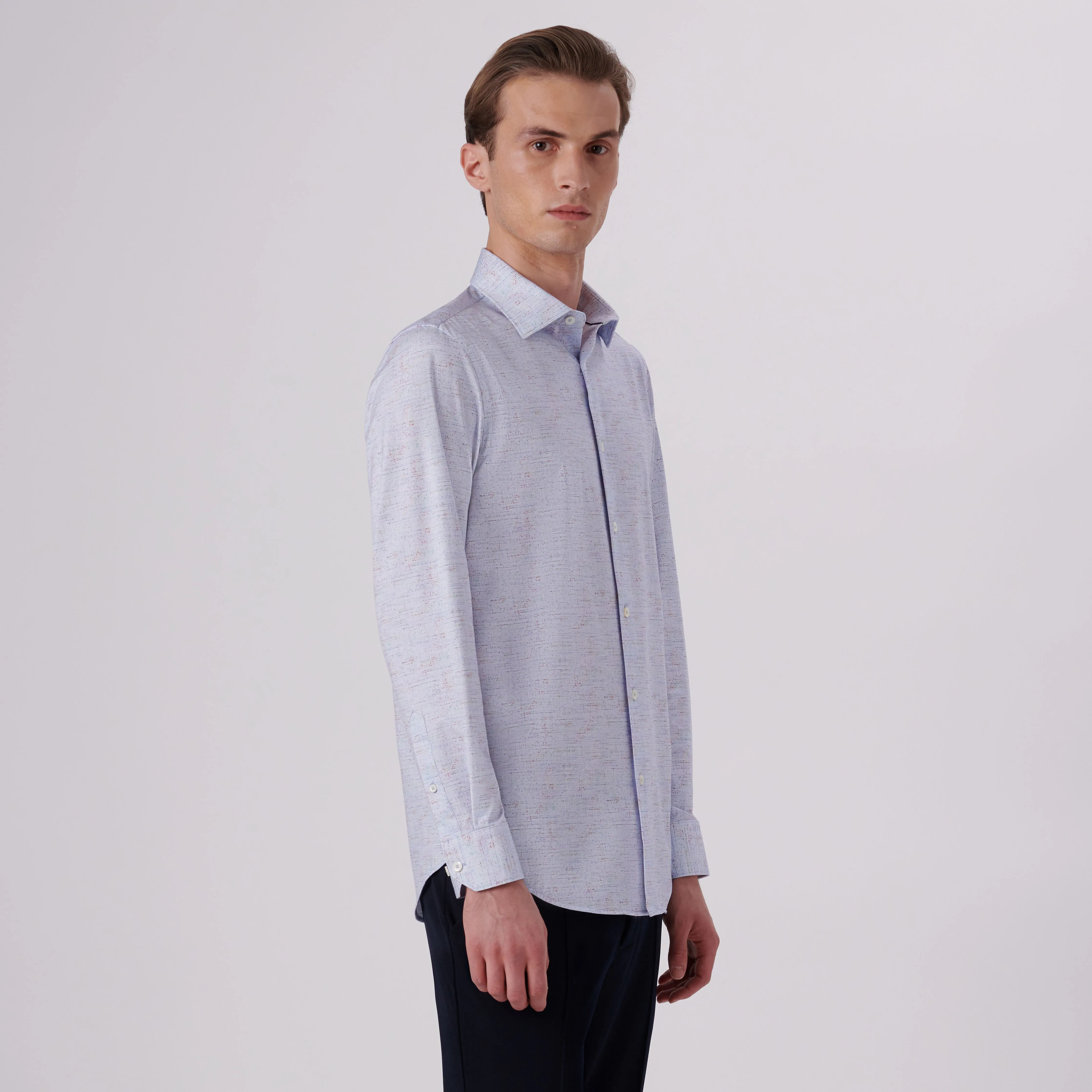 James Marled Print OoohCotton Shirt sold by Bugatchi product image thumbnail 3