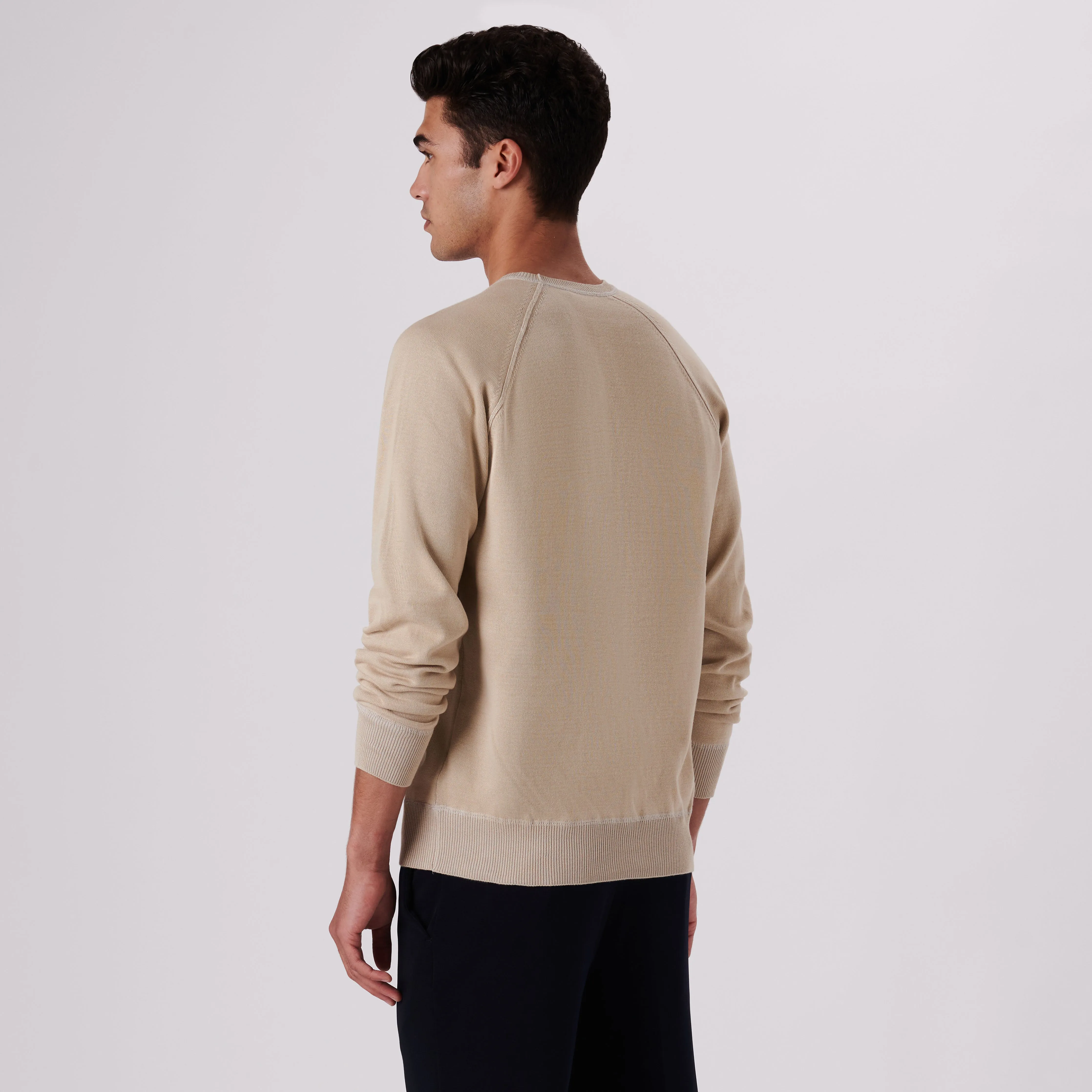 Solid Crew Neck Sweater sold by Bugatchi product image thumbnail 4