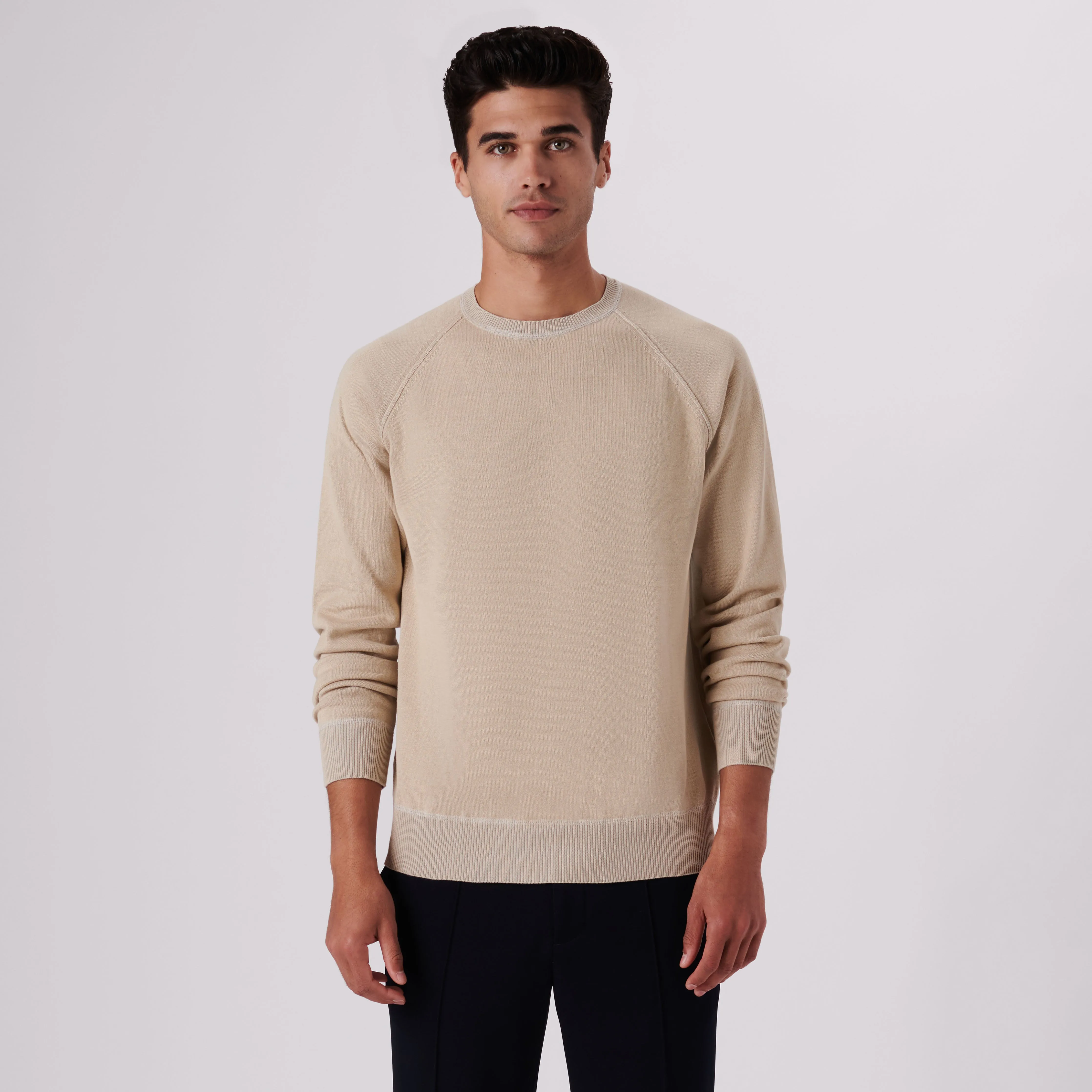 Solid Crew Neck Sweater sold by Bugatchi product image thumbnail 2