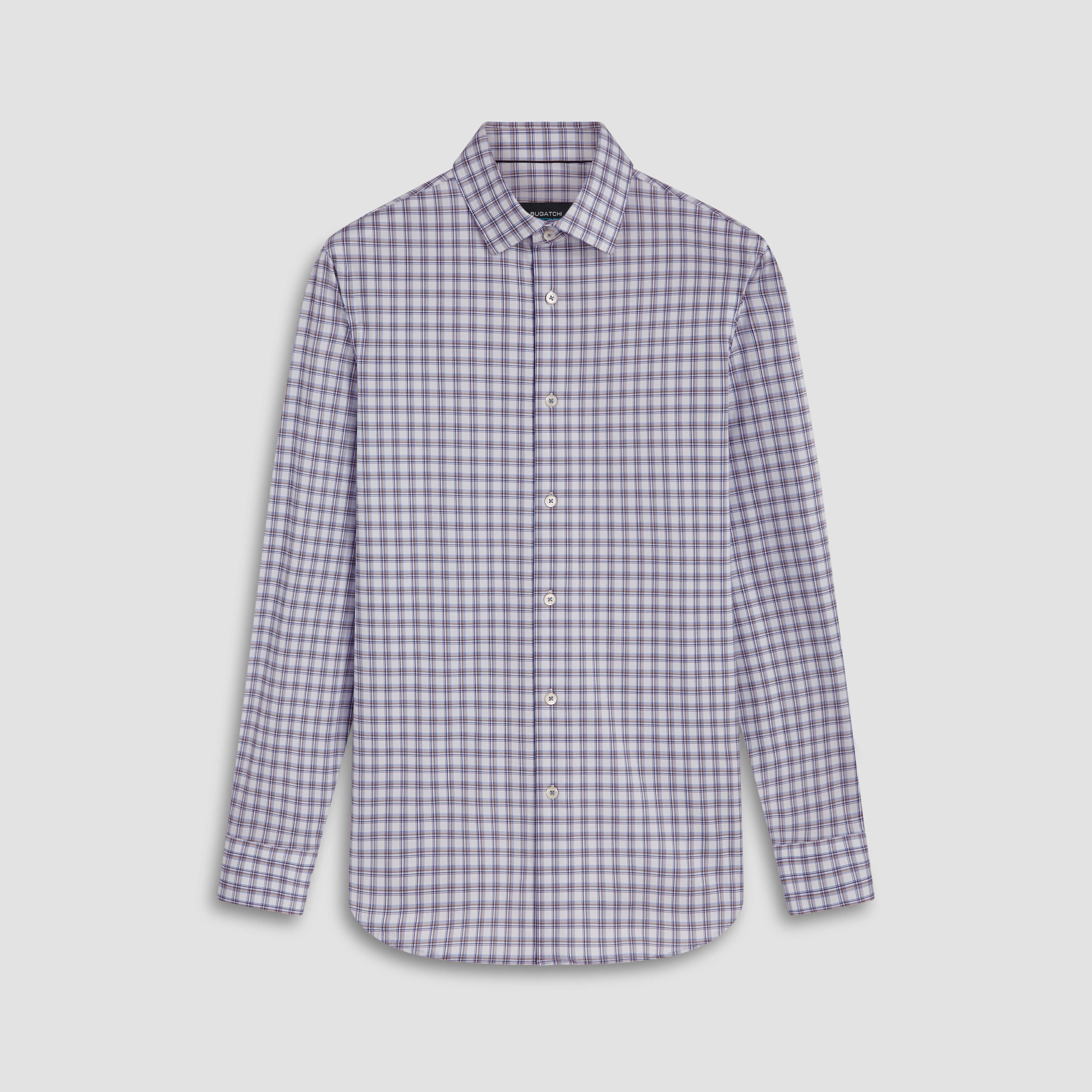 James Plaid Check Print OoohCotton Shirt sold by Bugatchi